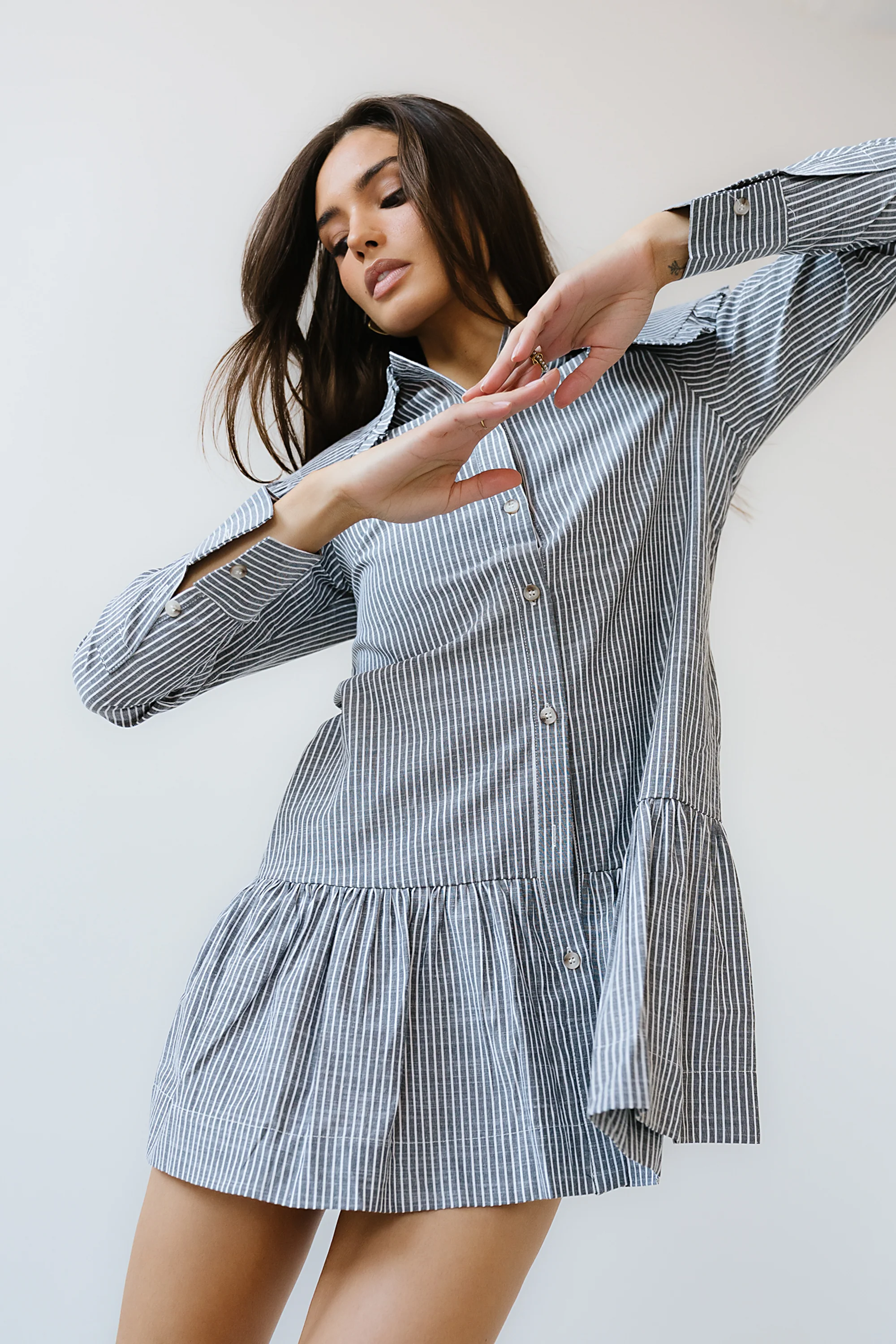 Renley Striped Mini Dress - FINAL SALE - Image 7