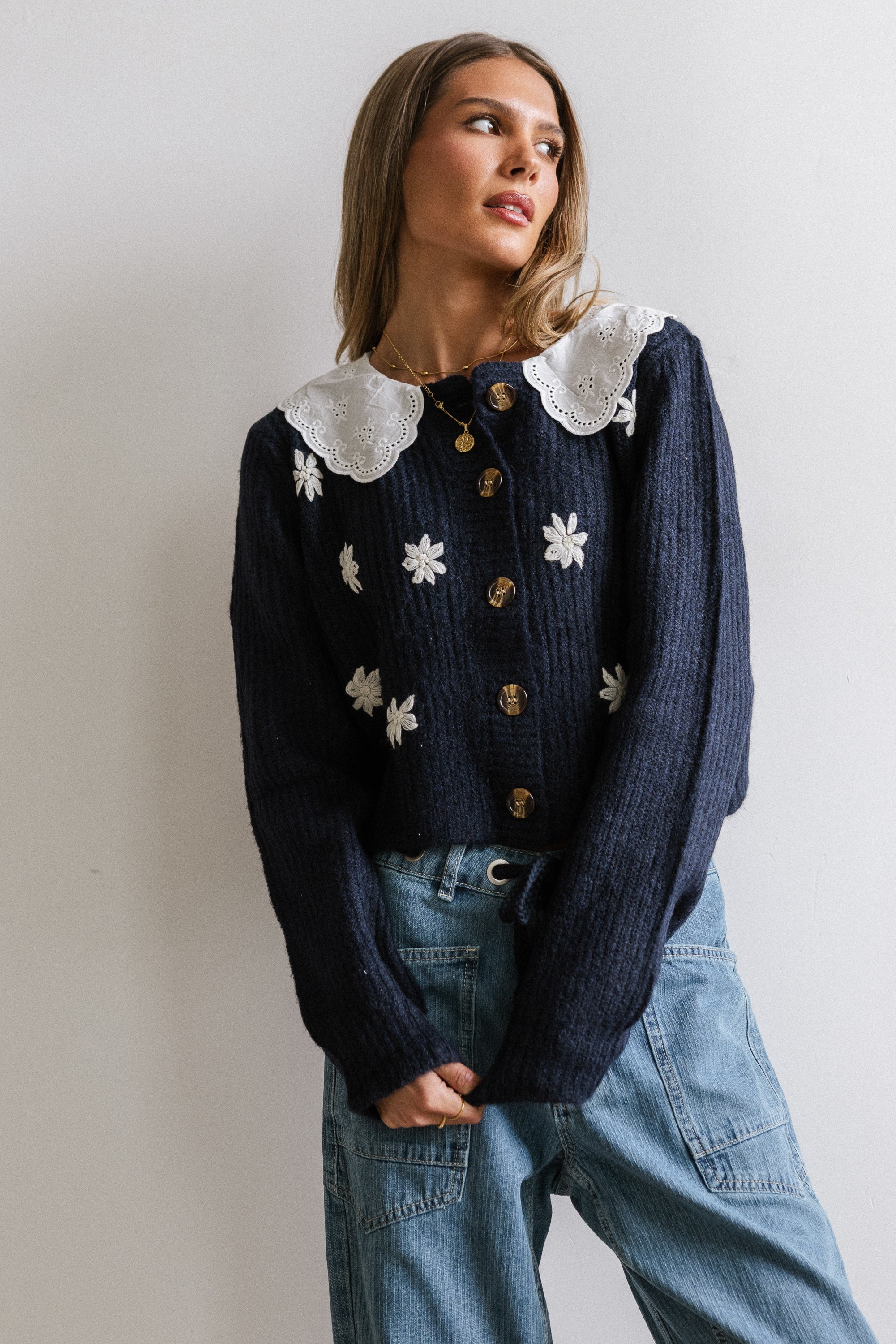 Ricky Embroidered Cardigan - FINAL SALE - Image 3