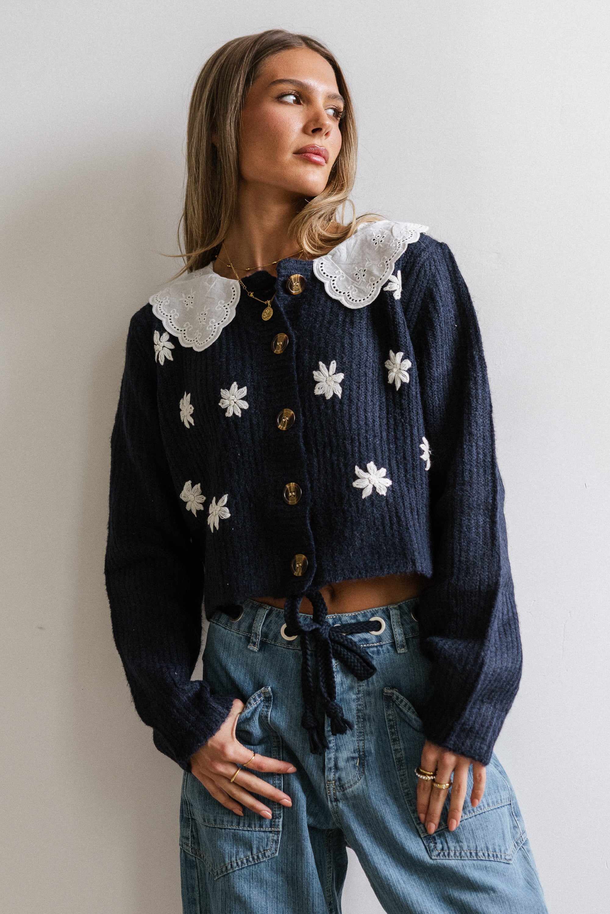 Ricky Embroidered Cardigan - FINAL SALE - Image 6