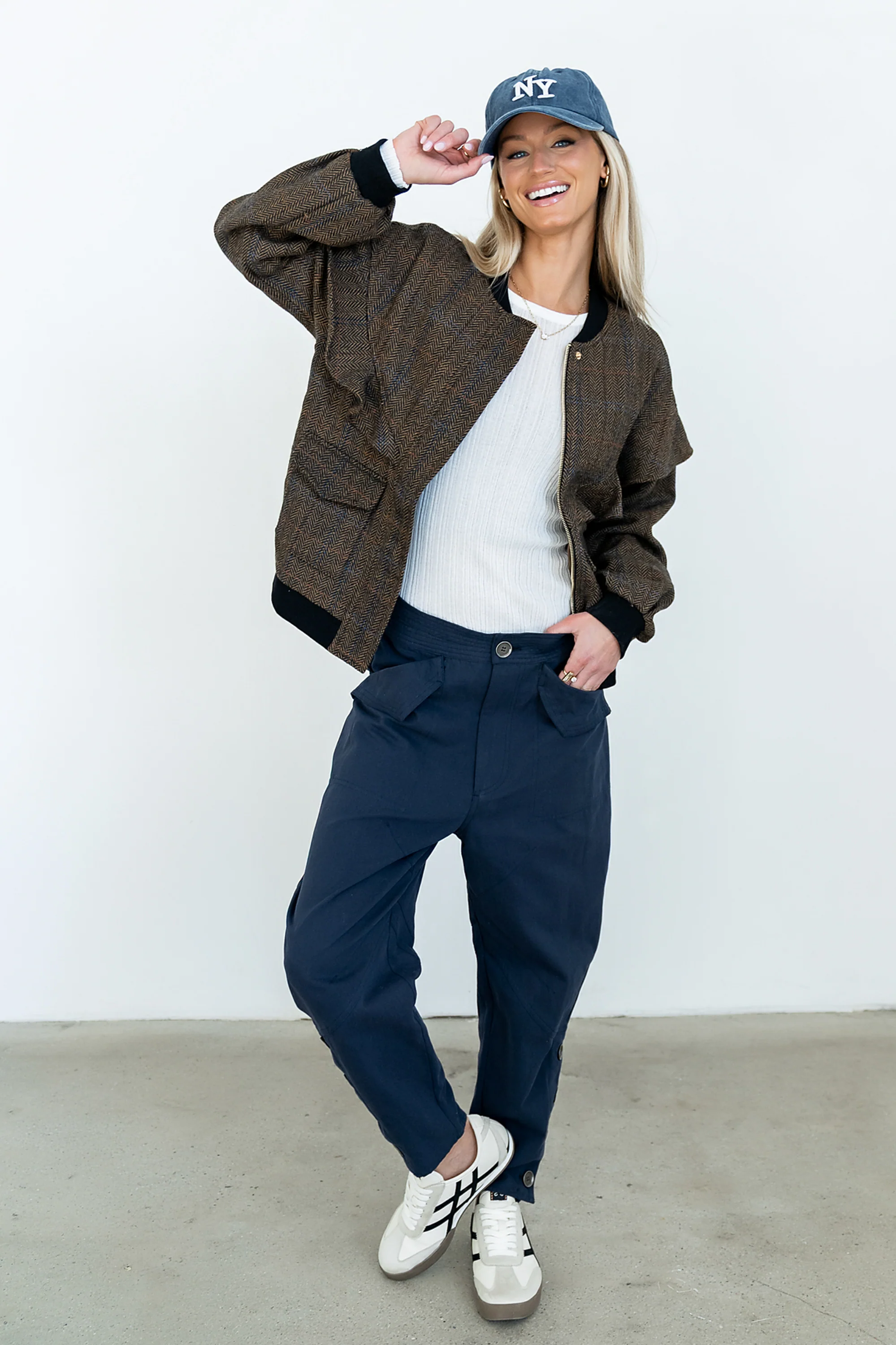 Ricky Herringbone Bomber Jacket - FINAL SALE - Image 5