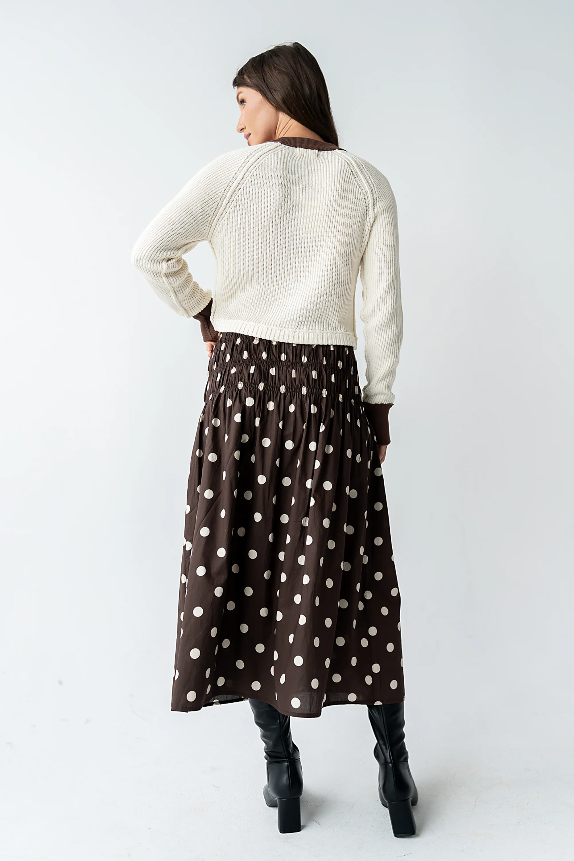 Ricky Polka Dot Midi Skirt - Image 5