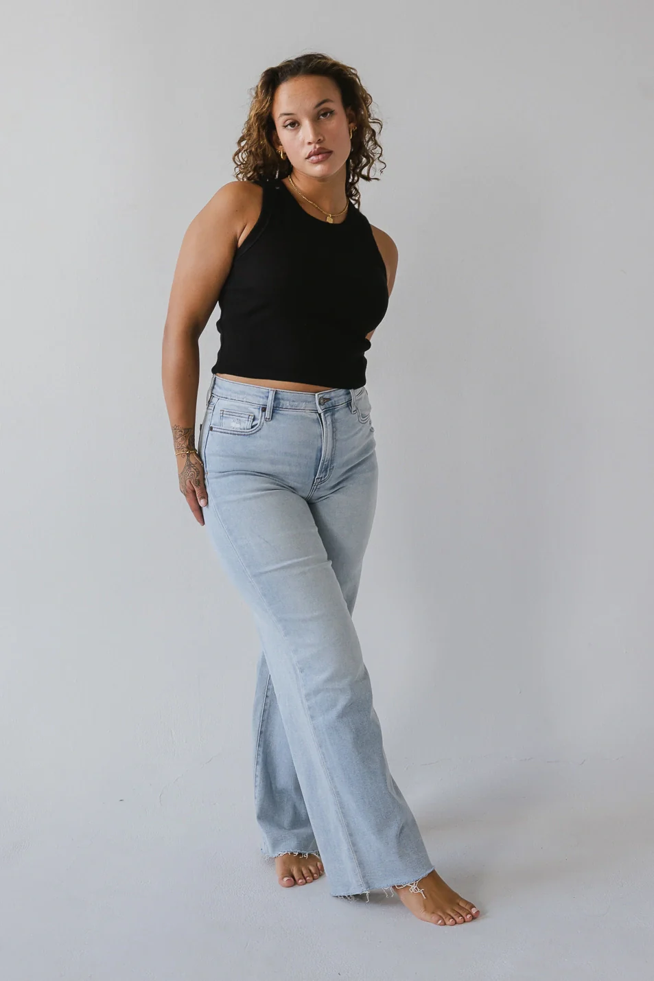 Riley Dad Jeans in Light Wash - FINAL SALE - Image 5