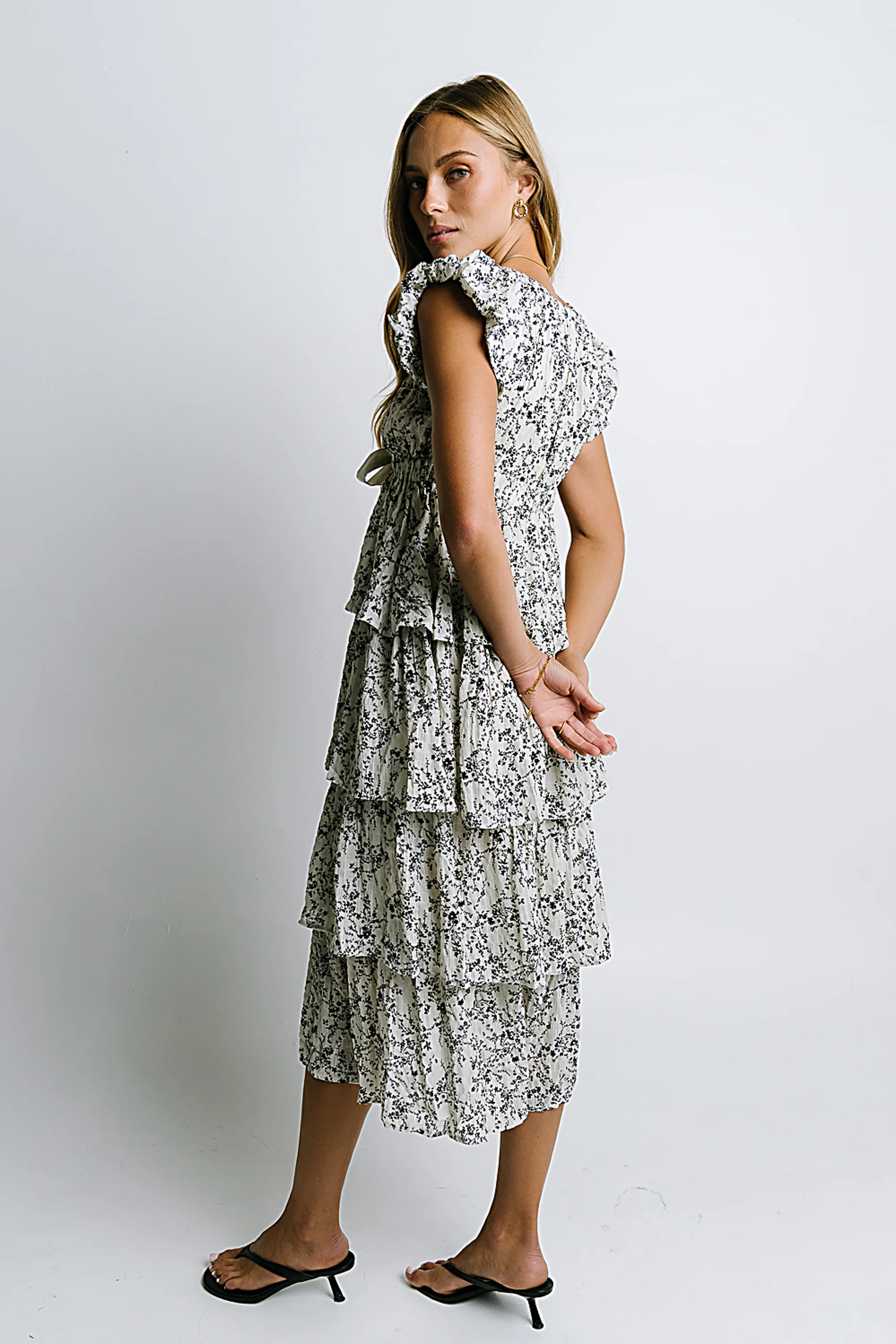 River Ruffle Midi Dress - Image 3