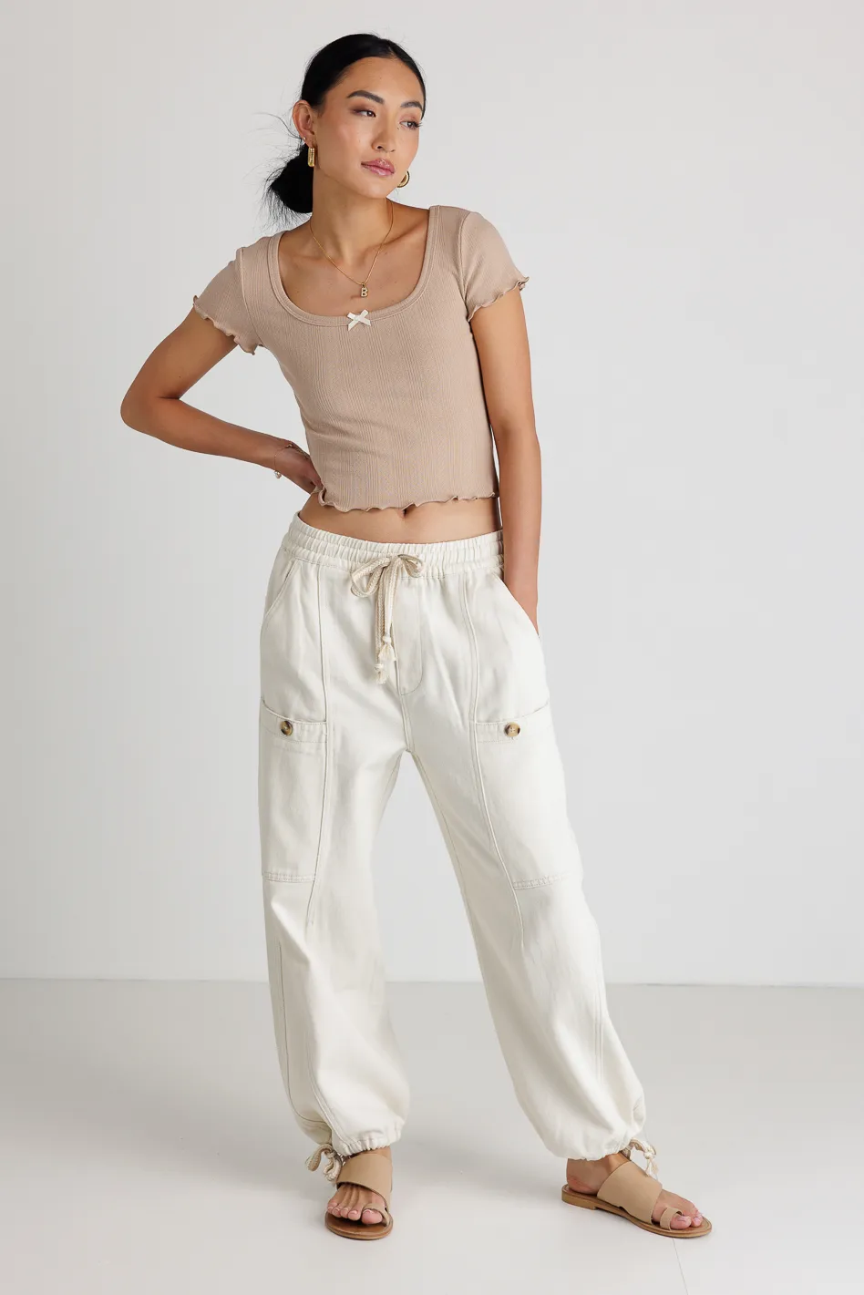 Robyn Pants in Ivory - FINAL SALE - Image 8