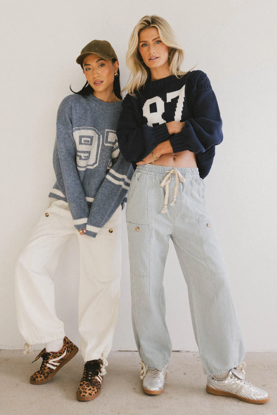 Robyn Striped Pants in Denim - FINAL SALE - Image 5
