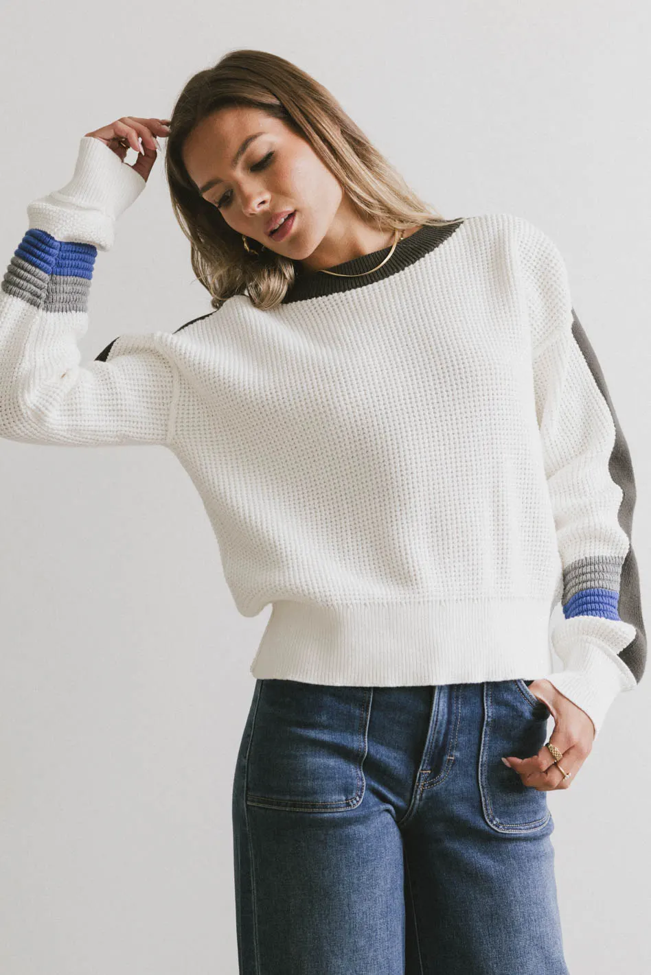 Rochelle Sweater in Cream - FINAL SALE - Image 5