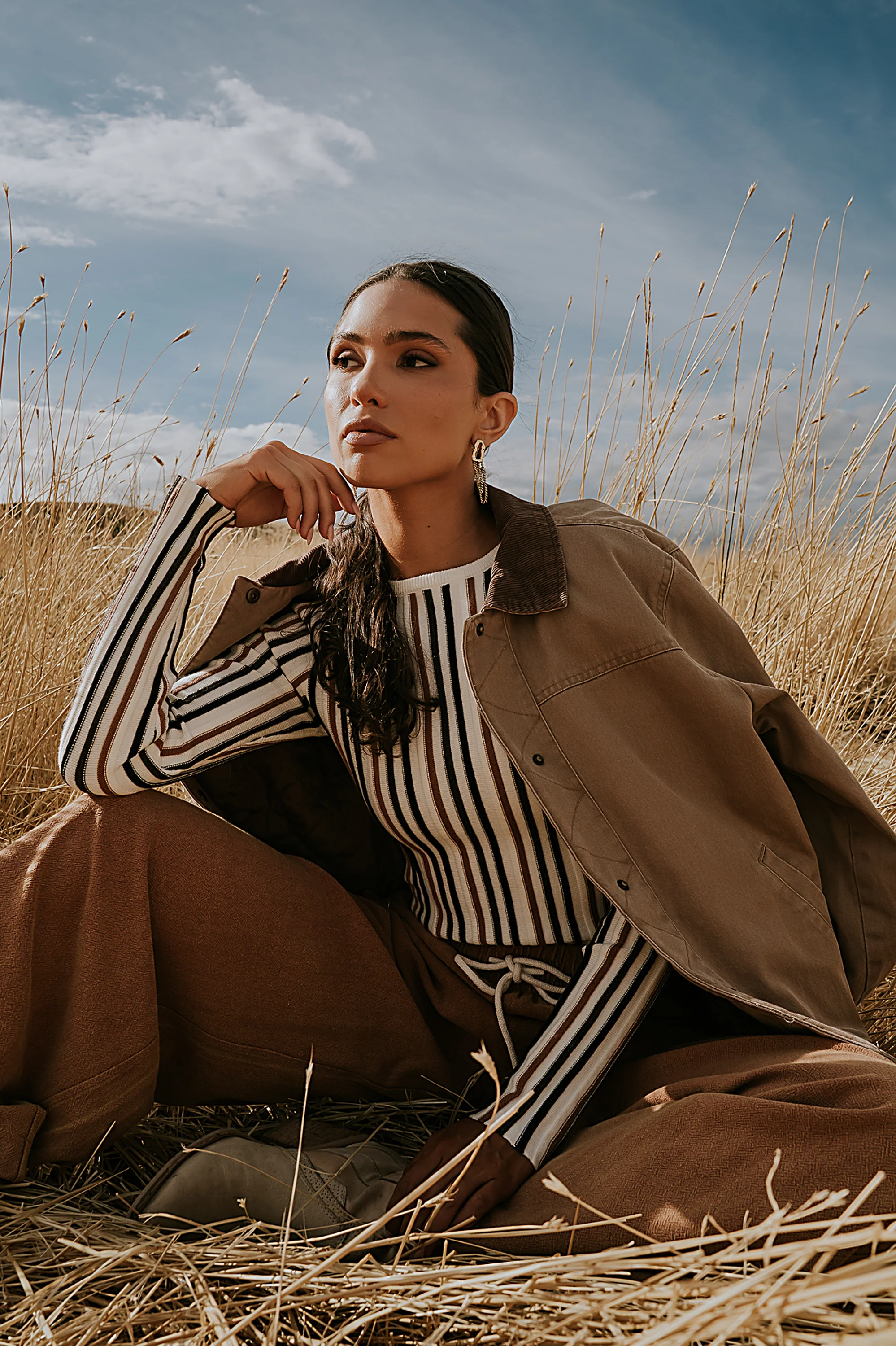 Roman Chore Jacket in Taupe - Image 3