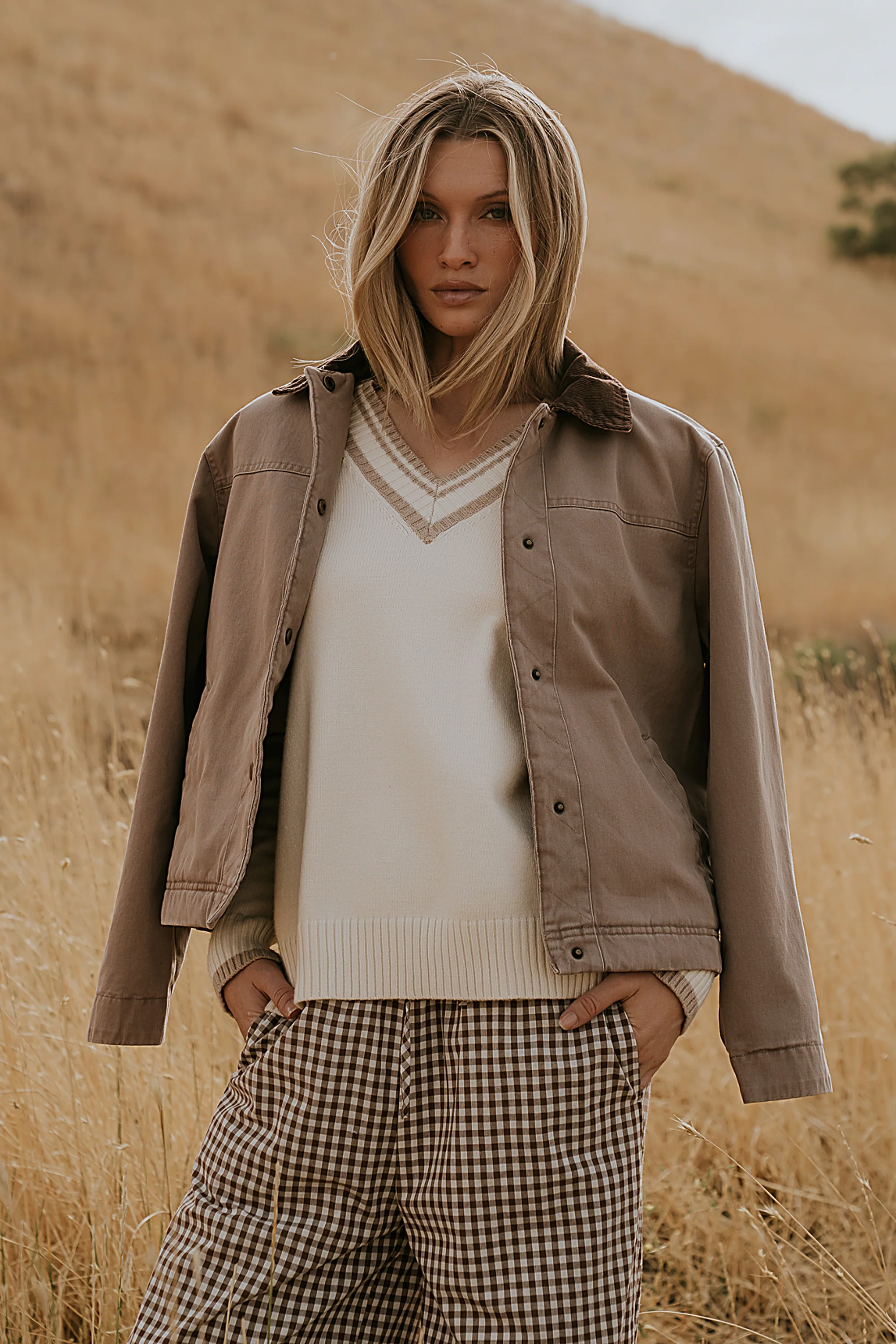 Roman Chore Jacket in Mauve - FINAL SALE - Image 2