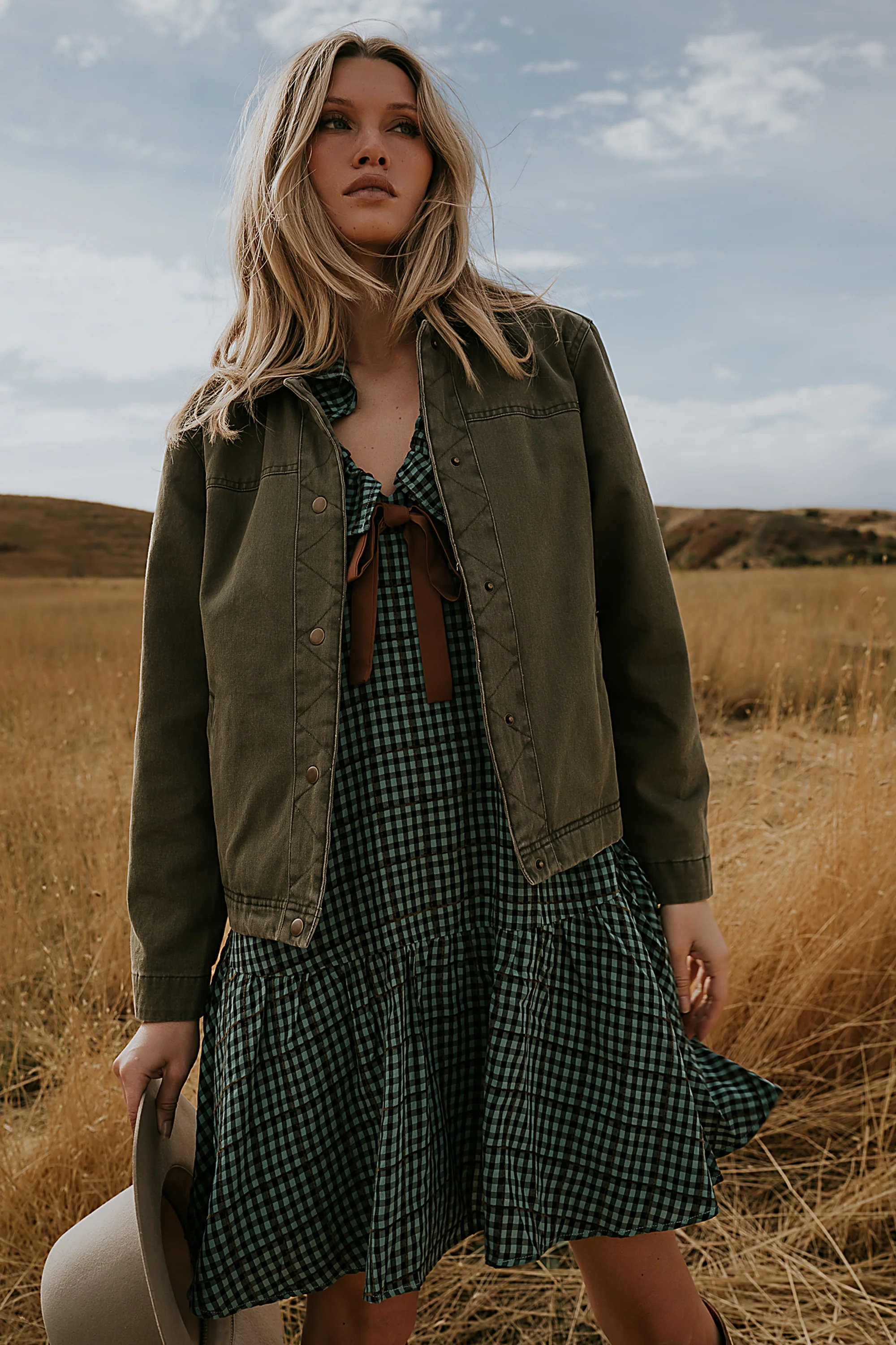 Roman Chore Jacket in Olive - FINAL SALE - Image 4