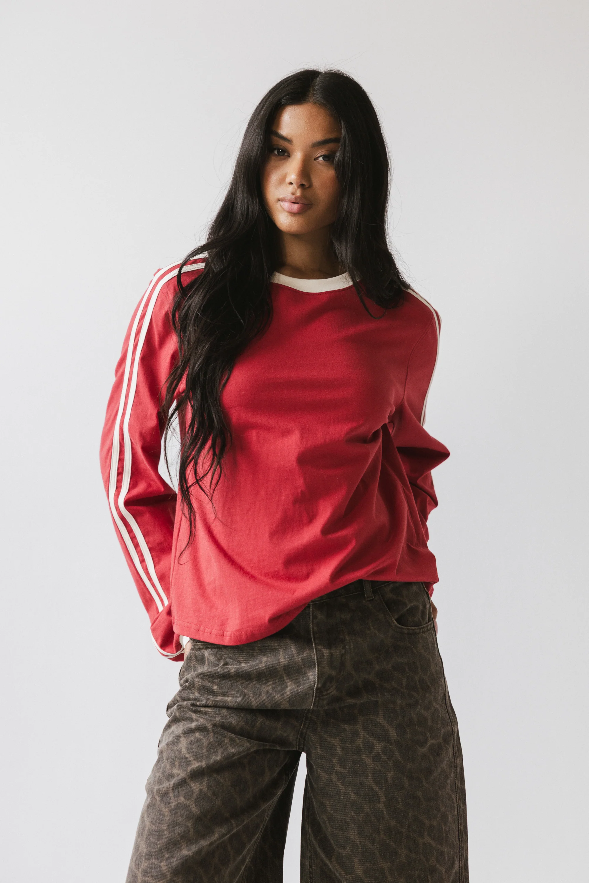 Romy Striped top in Red - FINAL SALE