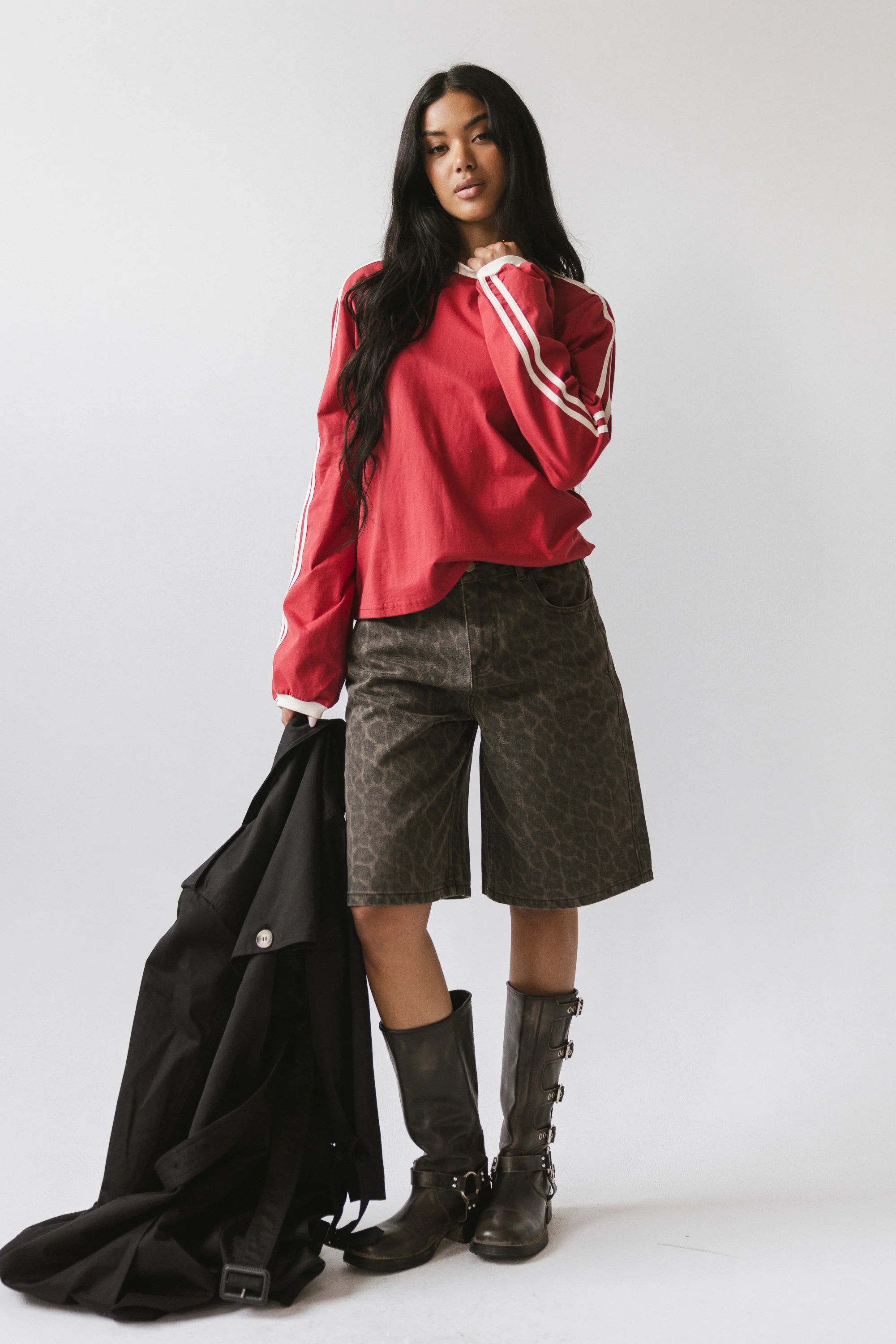 Romy Striped top in Red - FINAL SALE - Image 2
