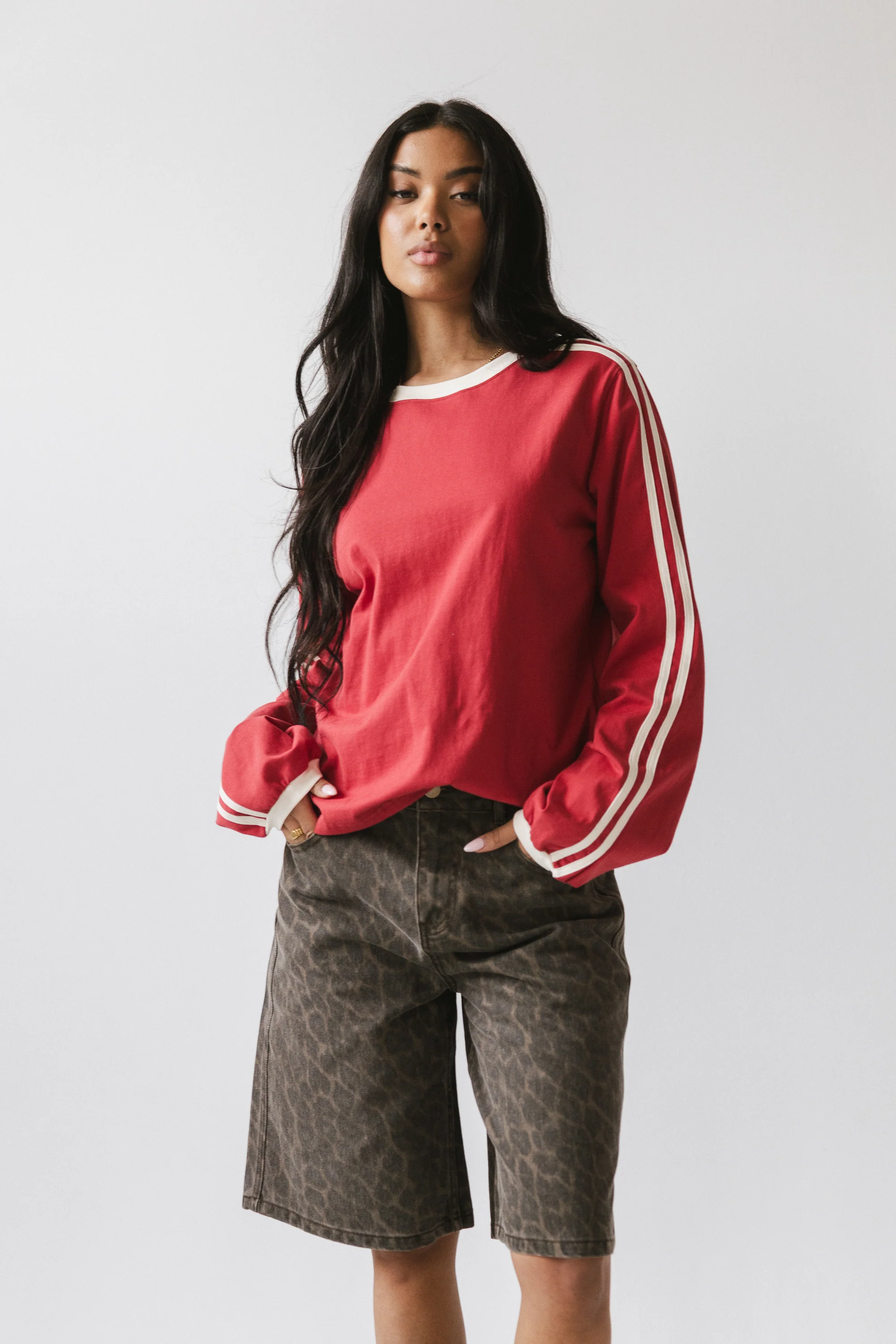Romy Striped top in Red - FINAL SALE - Image 3
