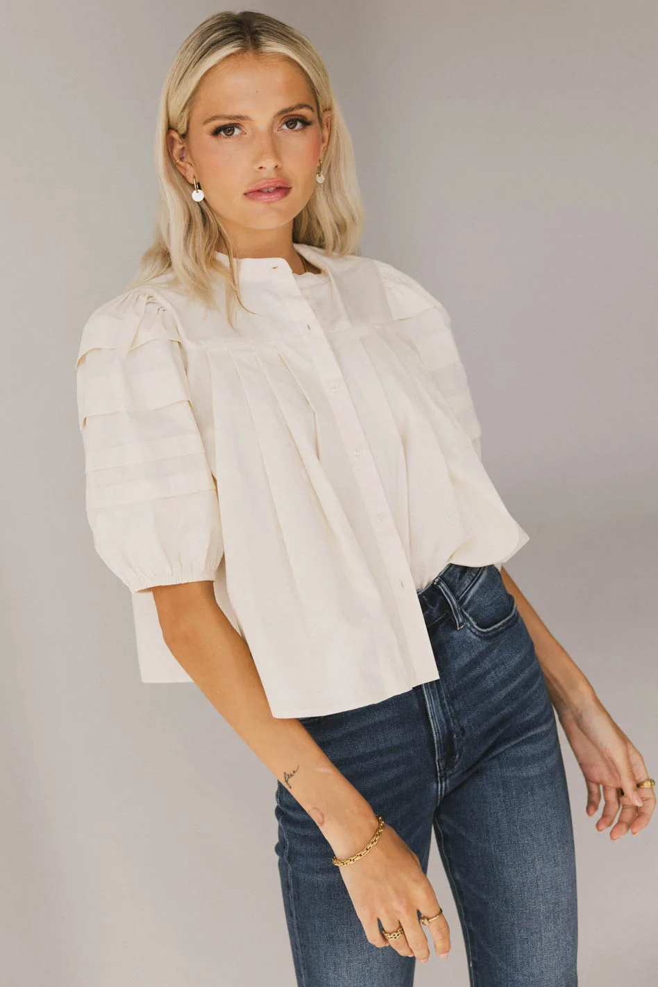 Ronan Pleated Blouse - FINAL SALE - Image 5