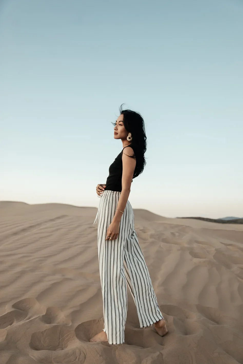 Ronan Striped Pants in White - Image 6