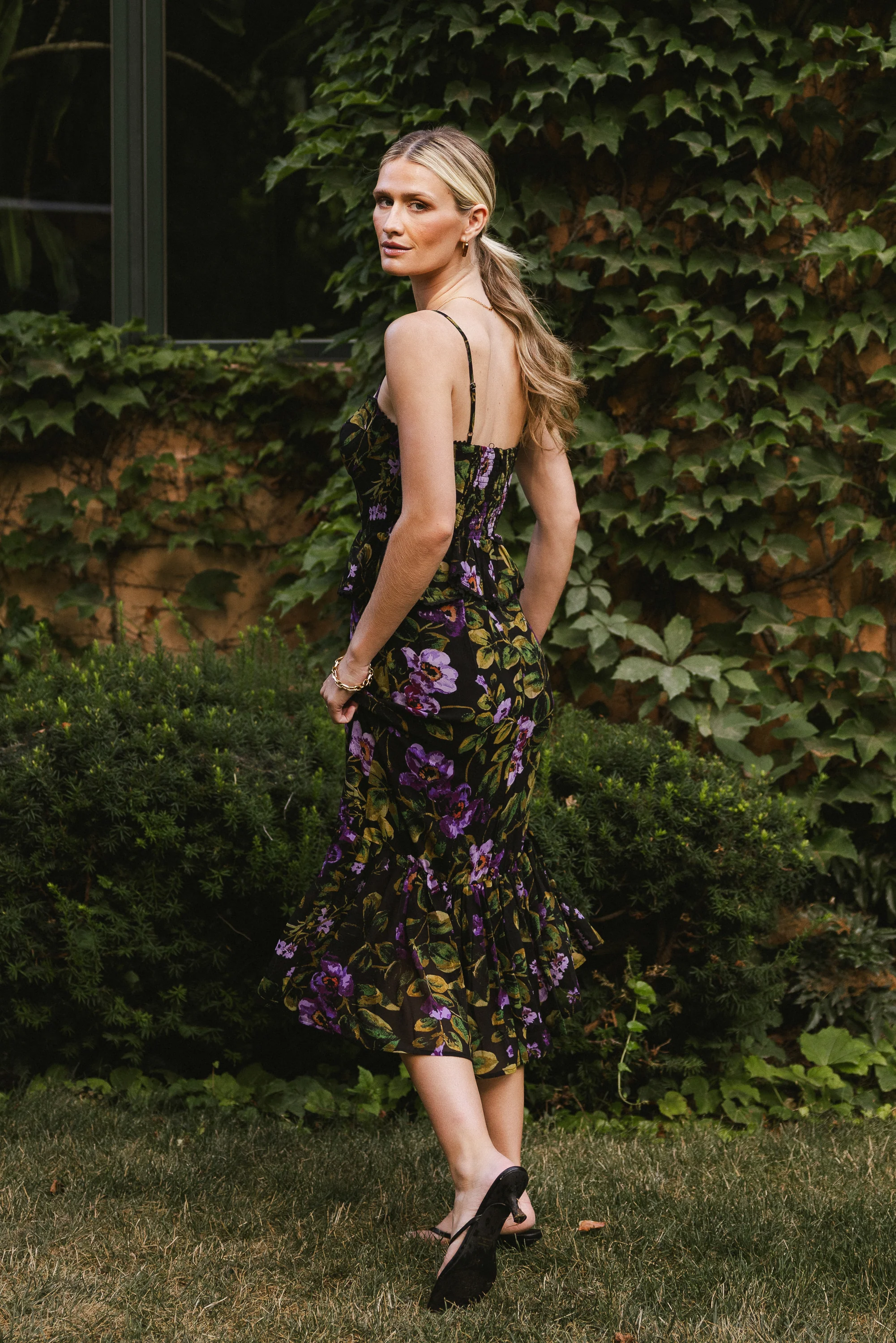 Rory Floral Midi Dress - Image 3