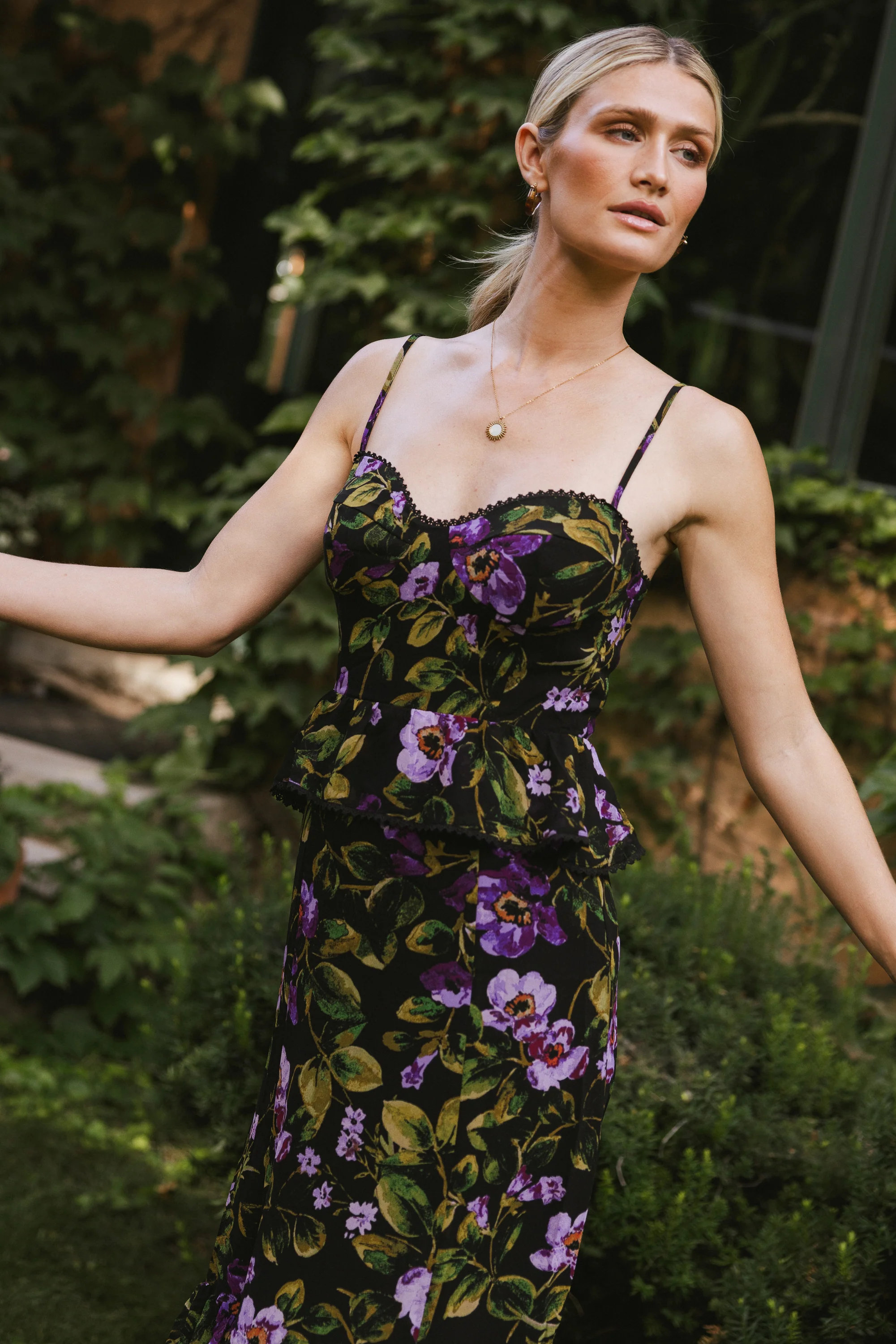 Rory Floral Midi Dress - Image 4