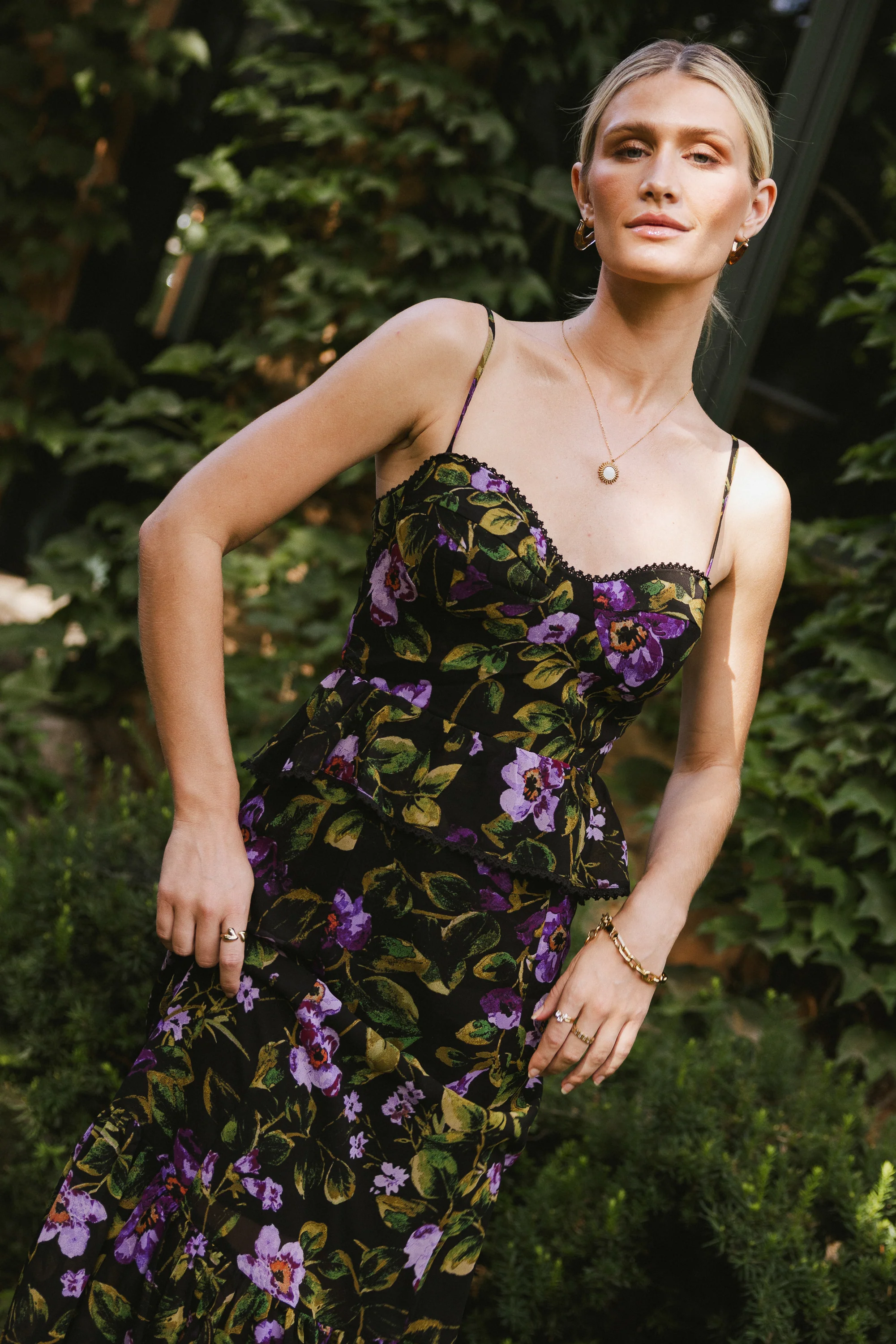Rory Floral Midi Dress - Image 7