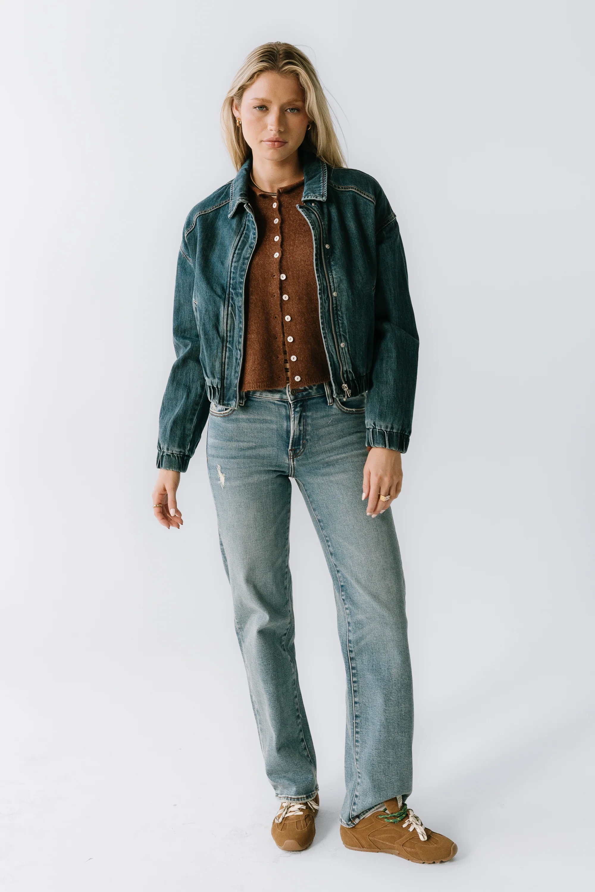 Rosette Denim Jacket - FINAL SALE - Image 2