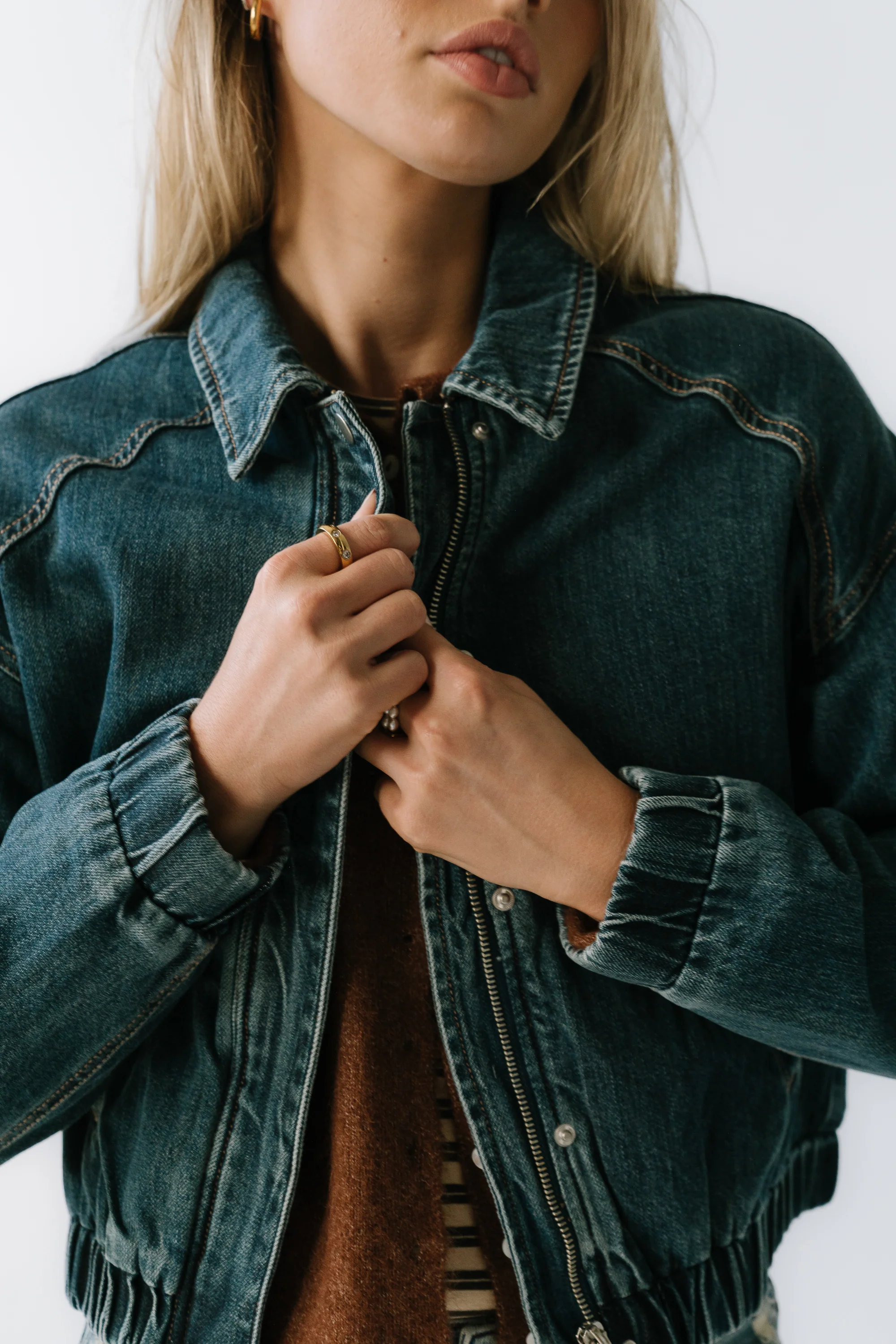 Rosette Denim Jacket - FINAL SALE - Image 4