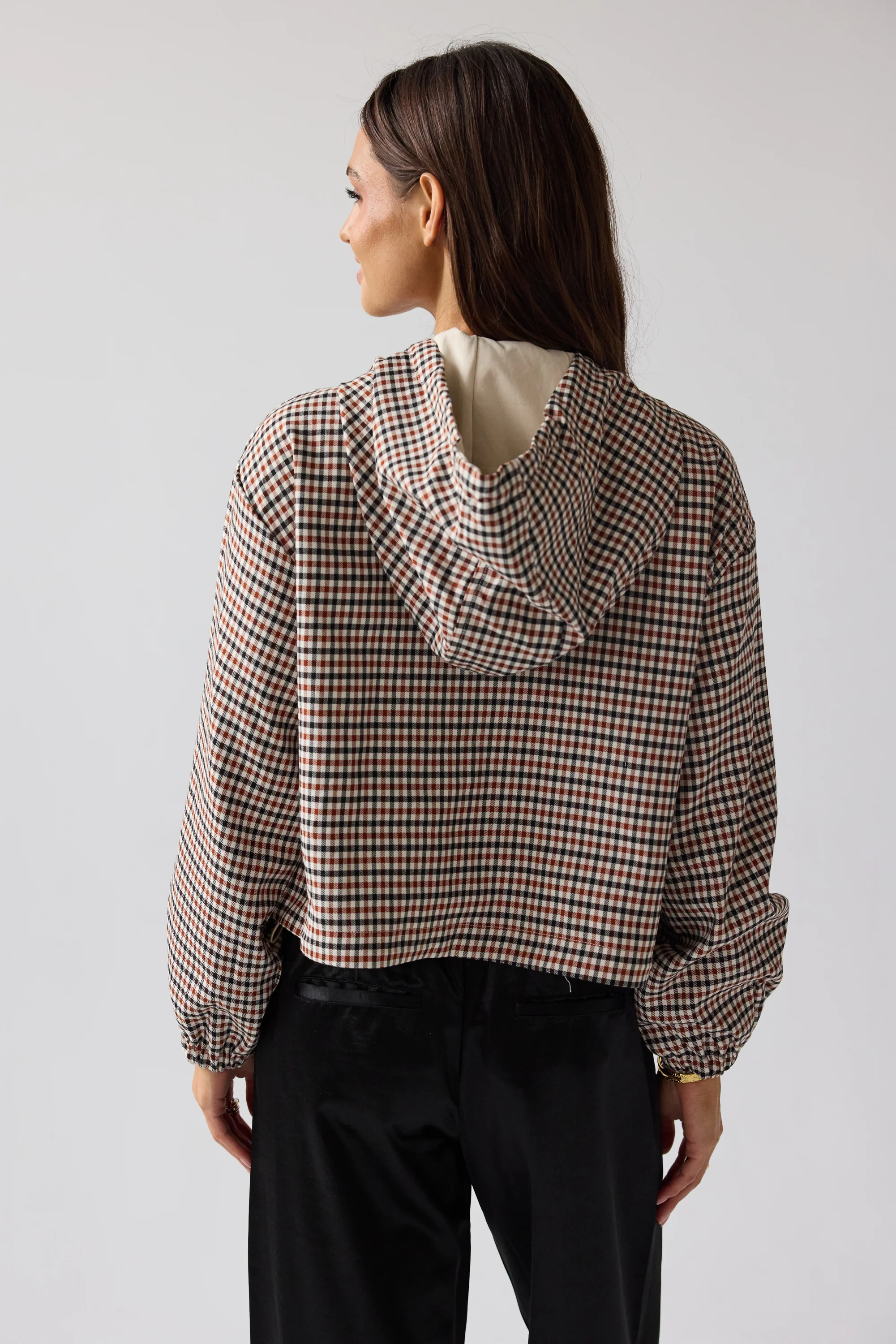 Ross Plaid Jacket in Rust - Image 3