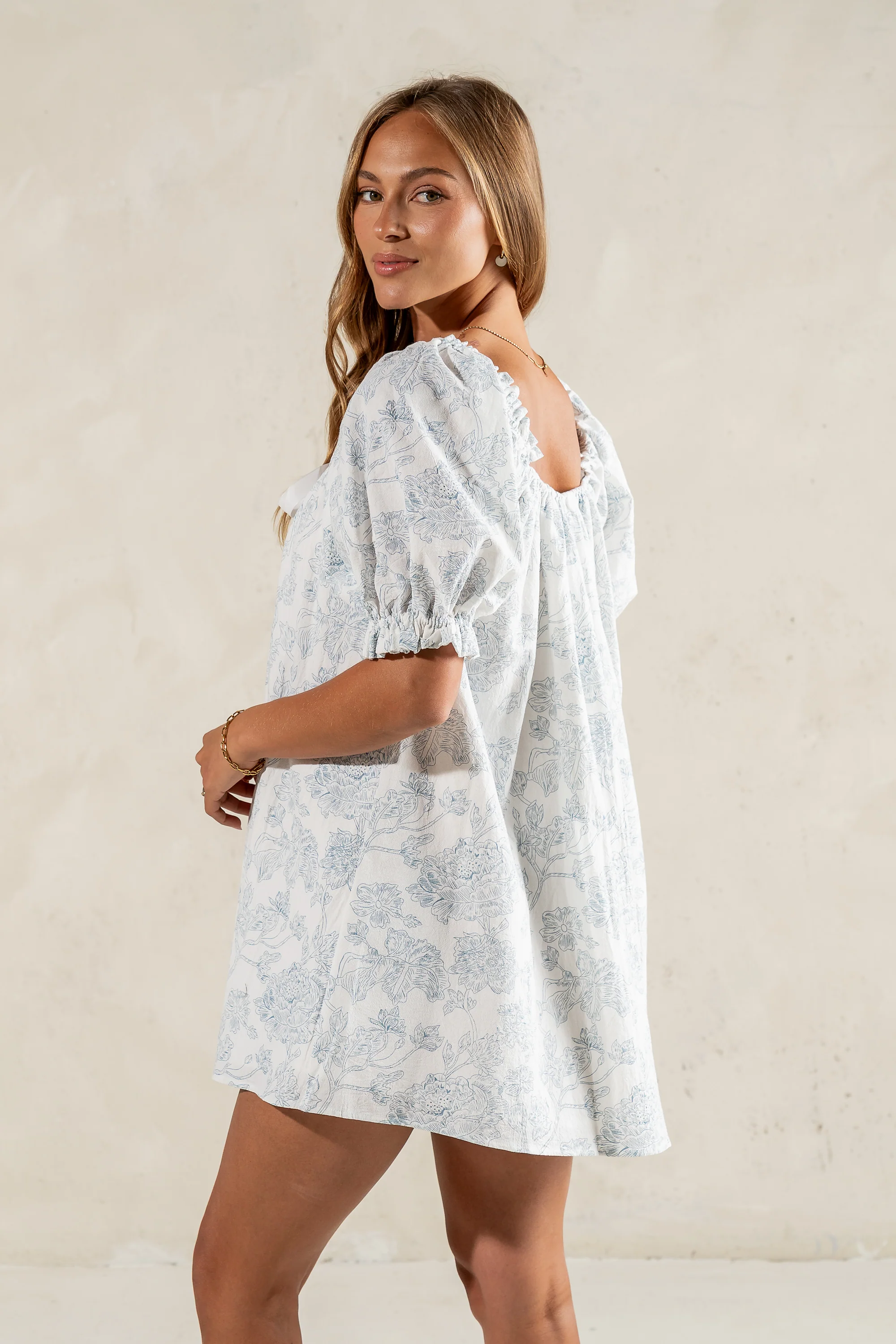 Rowan Floral Babydoll Dress - FINAL SALE - Image 3