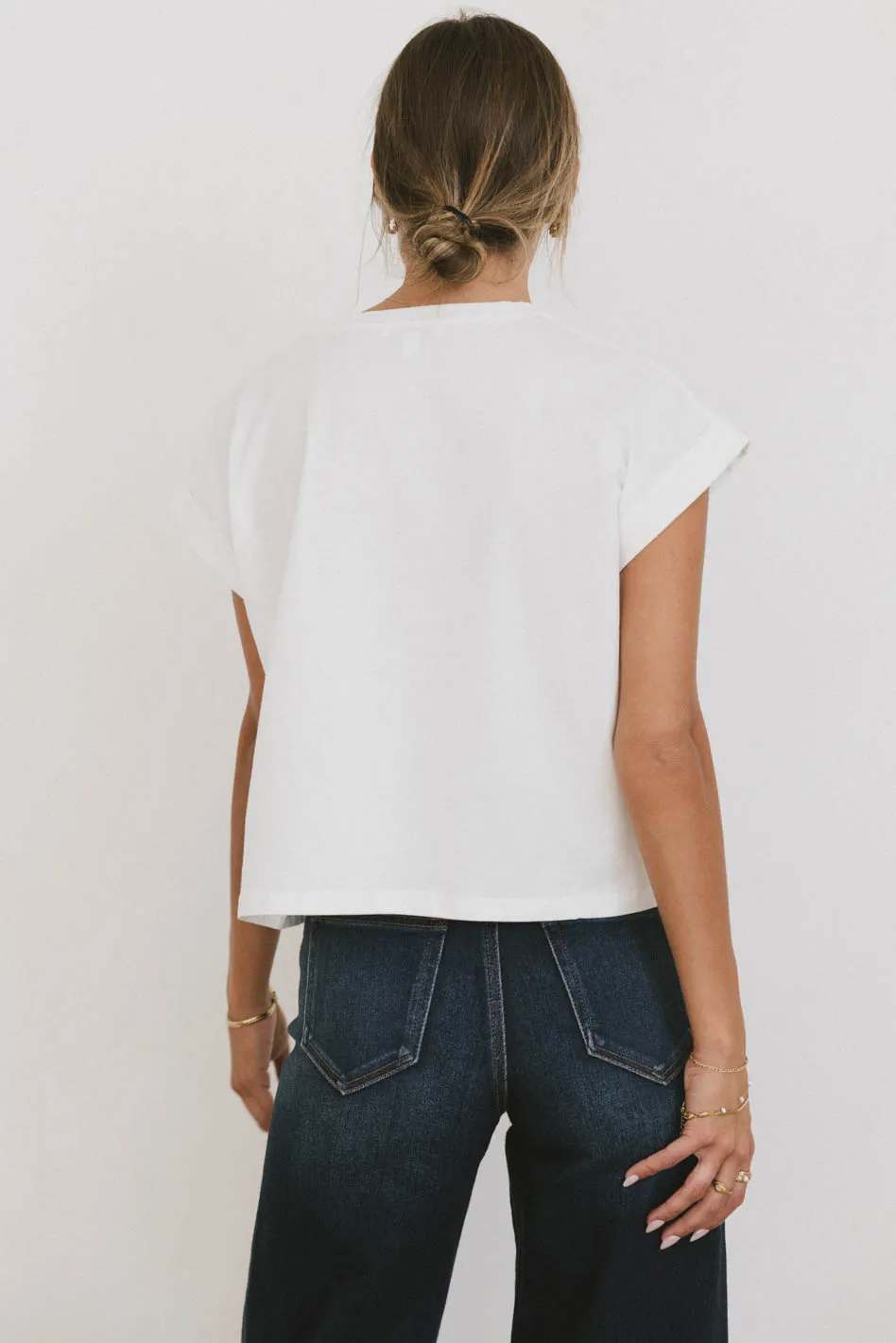 Rowena Boxy Top in White - FINAL SALE - Image 3