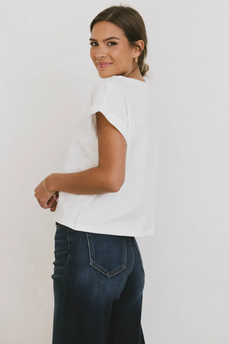 Rowena Boxy Top in White - FINAL SALE - Image 5
