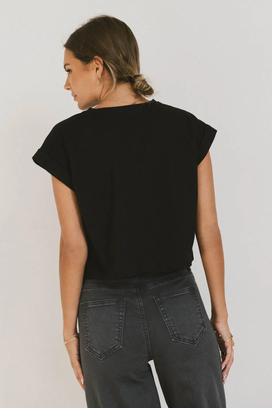 Rowena Boxy Top in Black - FINAL SALE - Image 4