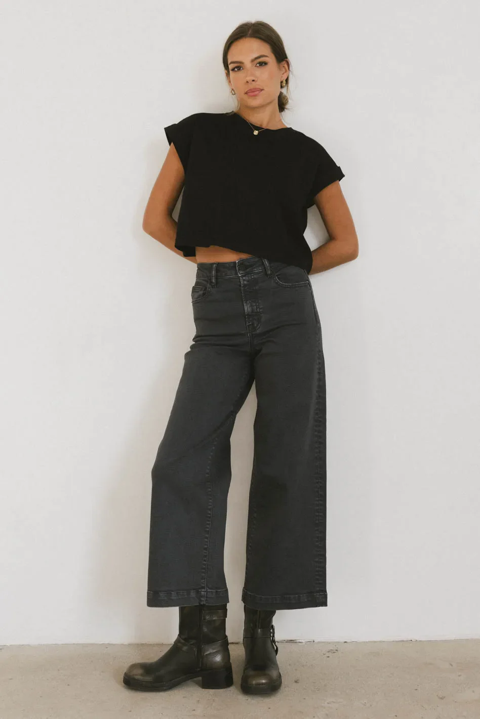 Rowena Boxy Top in Black - FINAL SALE - Image 5