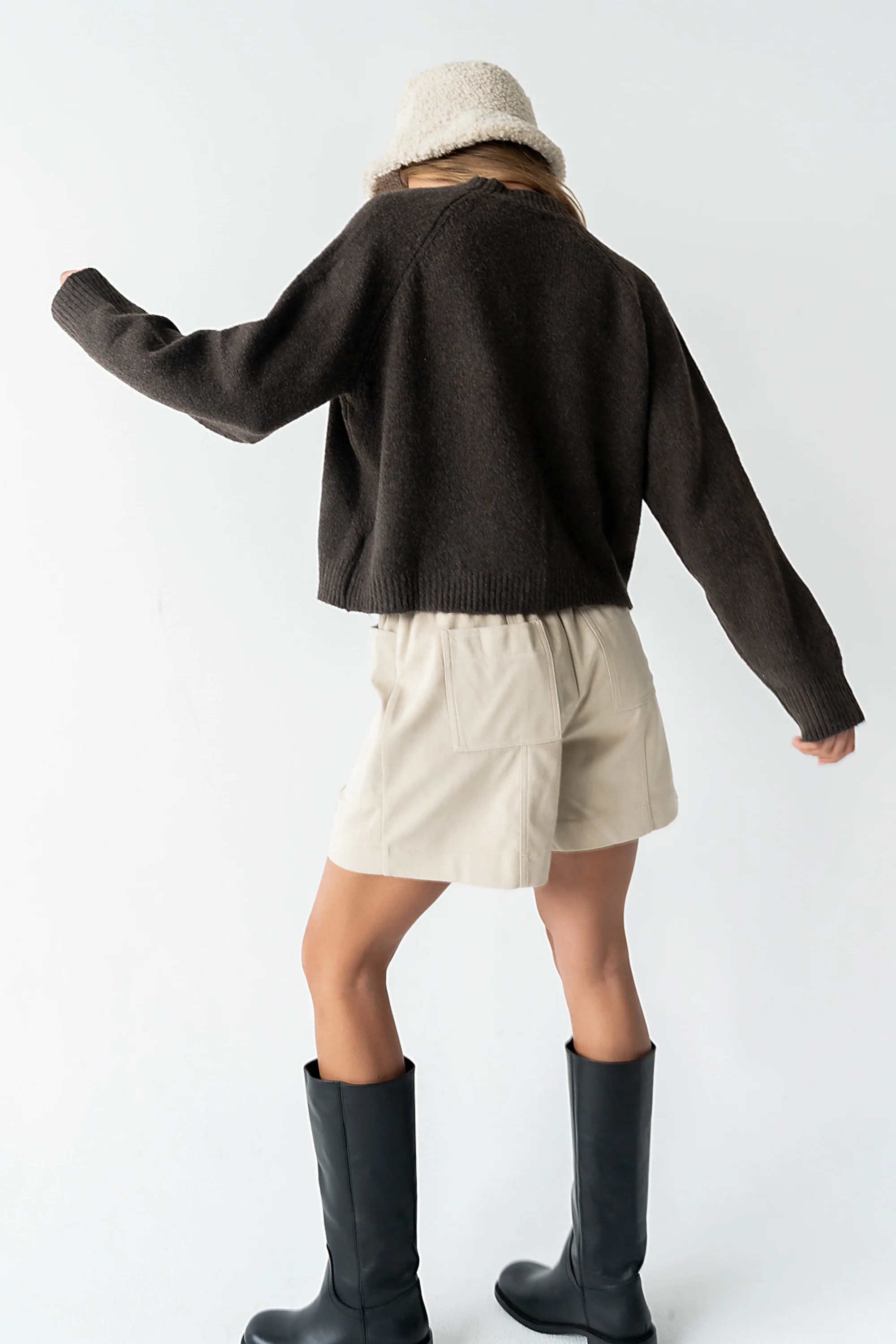 Rustin Suede Shorts - FINAL SALE - Image 3