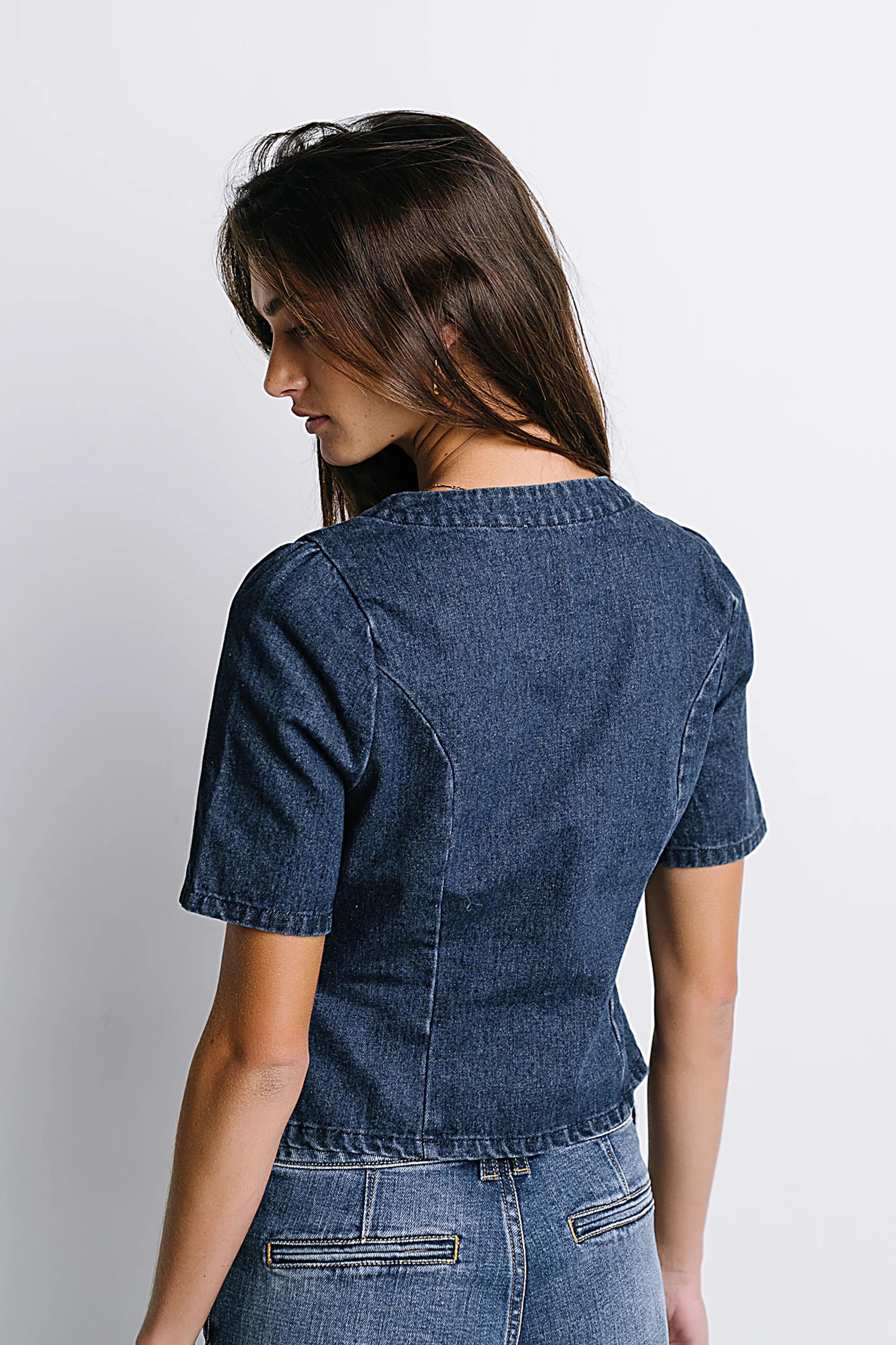 Sadie Denim Button Up - Image 5