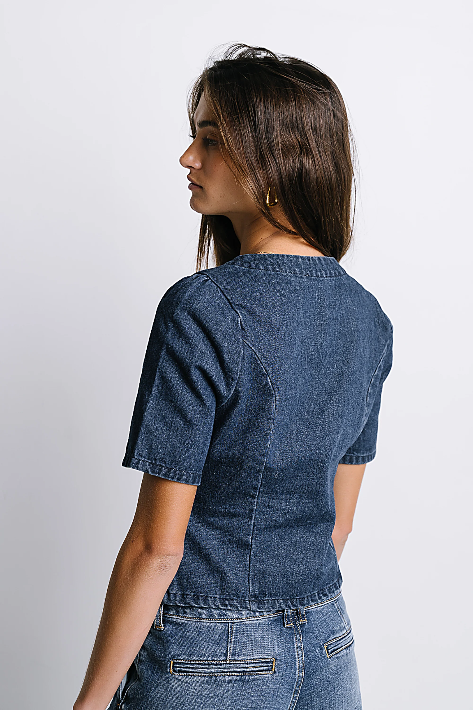 Sadie Denim Button Up - Image 6