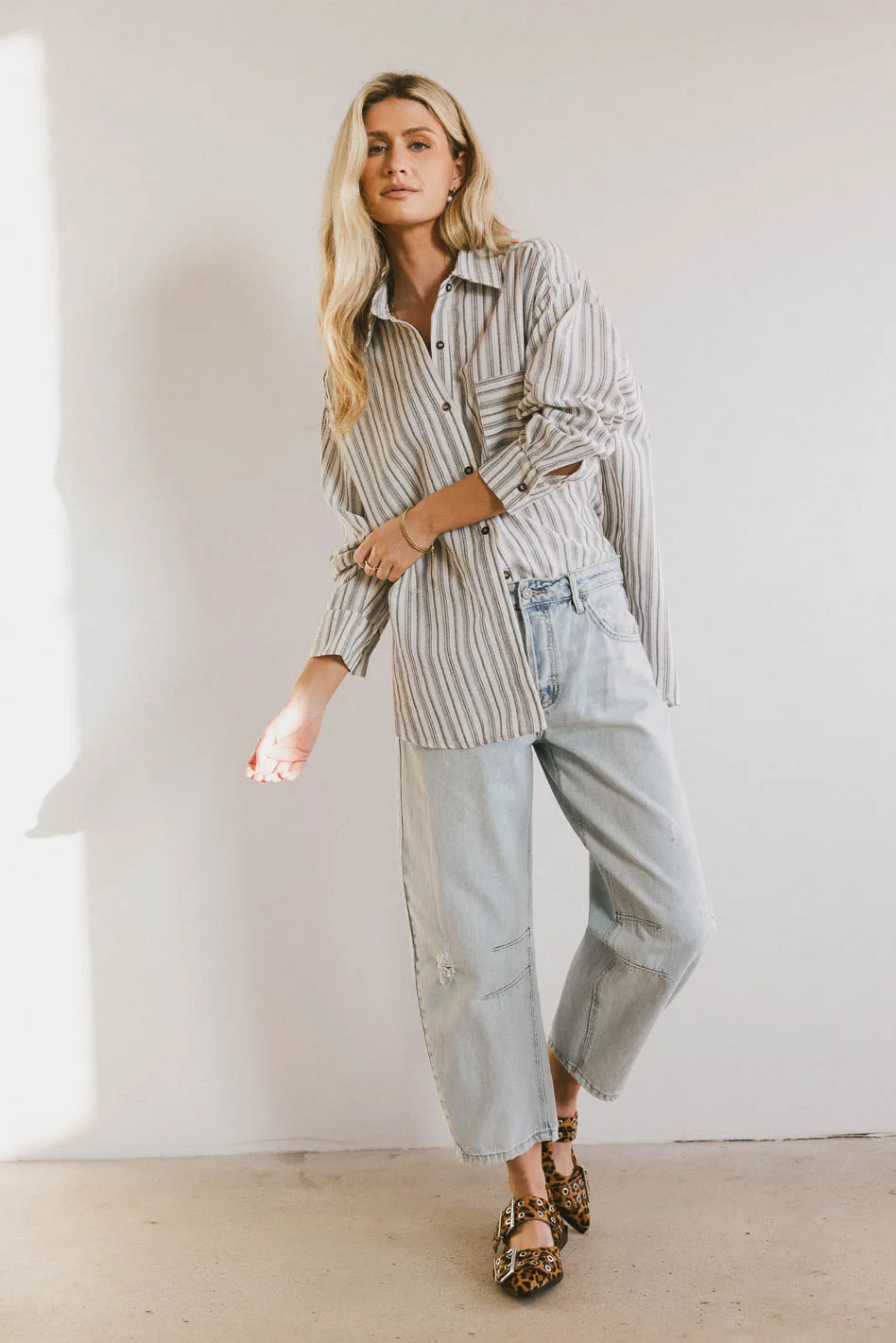 Sailor Striped Button Up - FINAL SALE