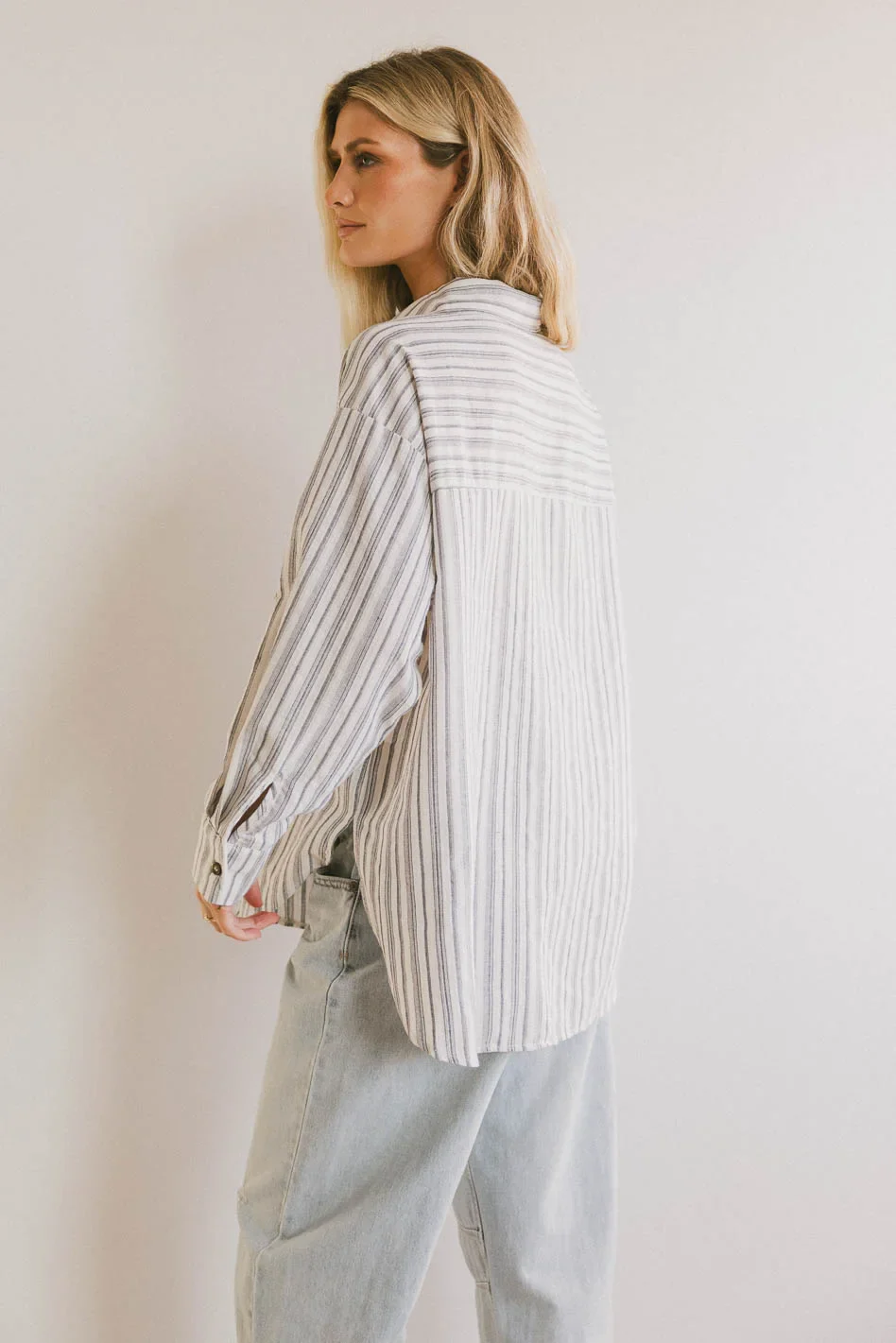 Sailor Striped Button Up - FINAL SALE - Image 2
