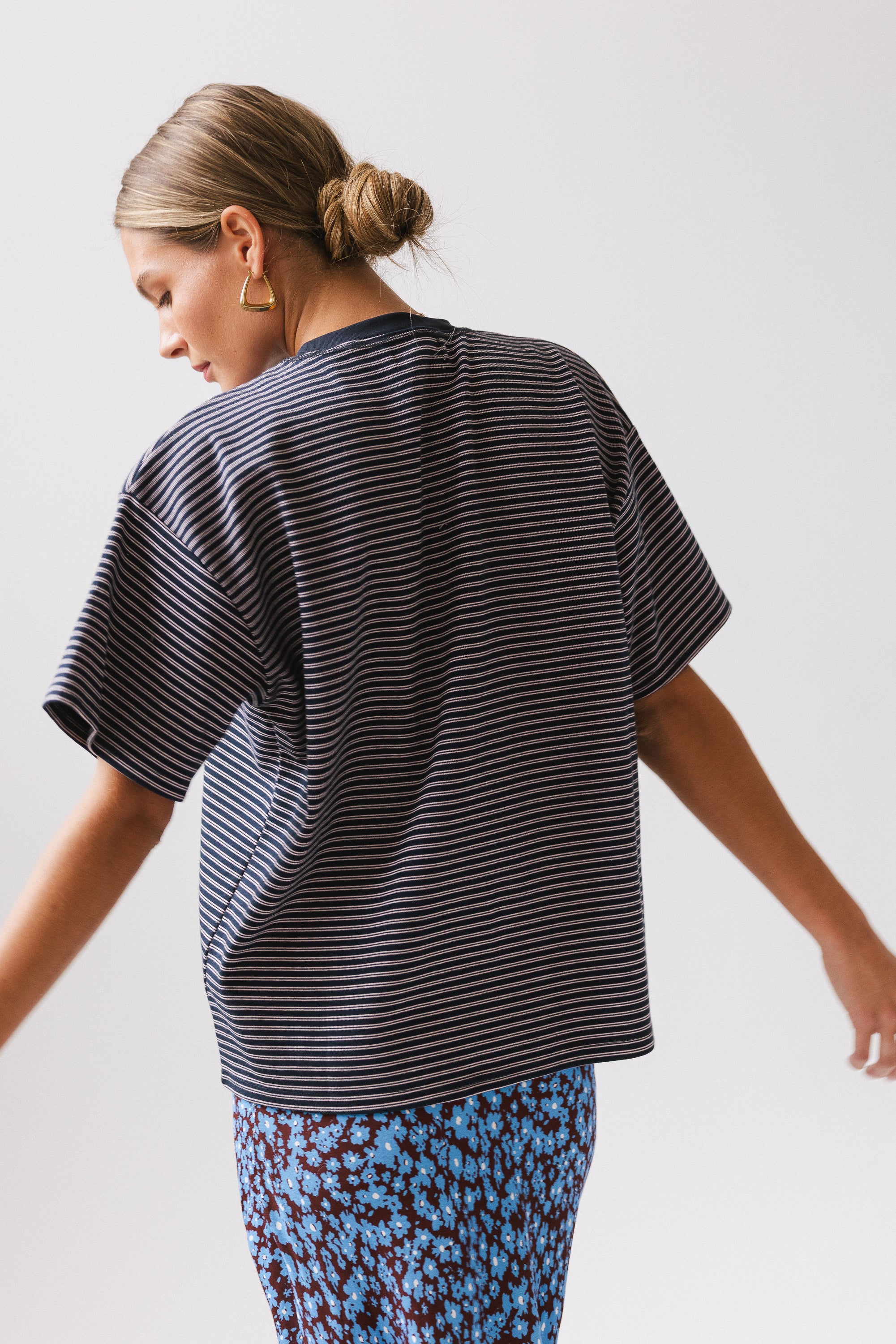 Salem Knit Top in Navy - FINAL SALE - Image 3