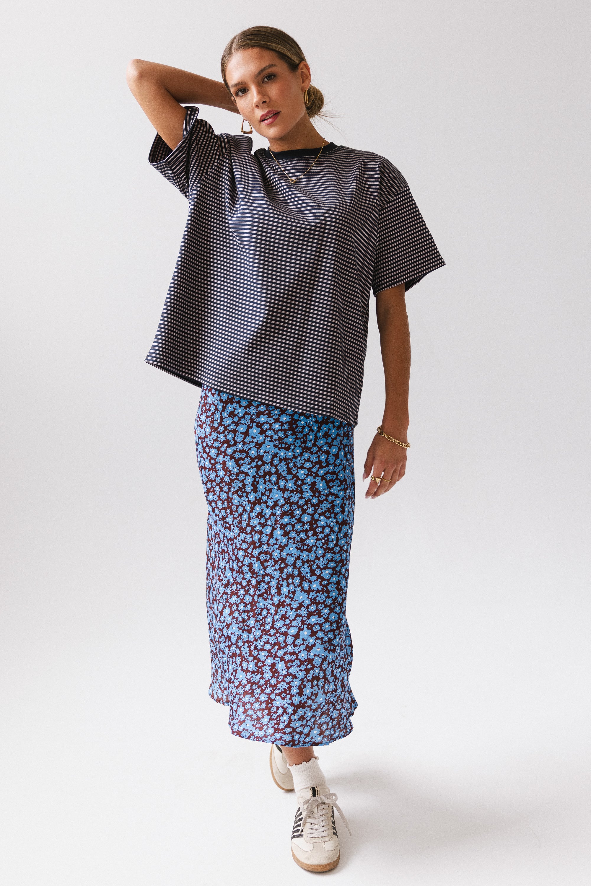 Salem Knit Top in Navy - FINAL SALE - Image 4