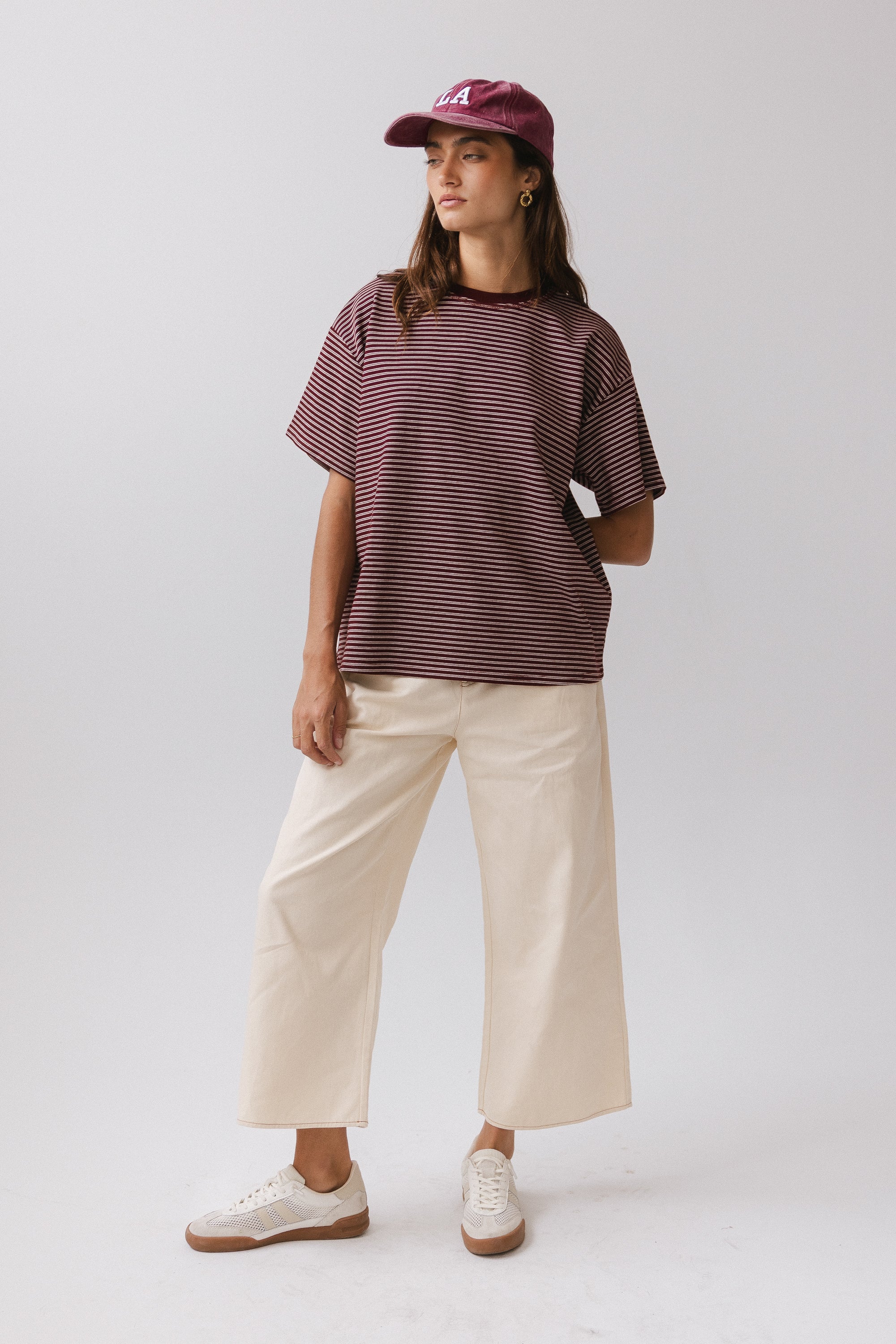 Salem Knit Top in Burgundy - Image 6