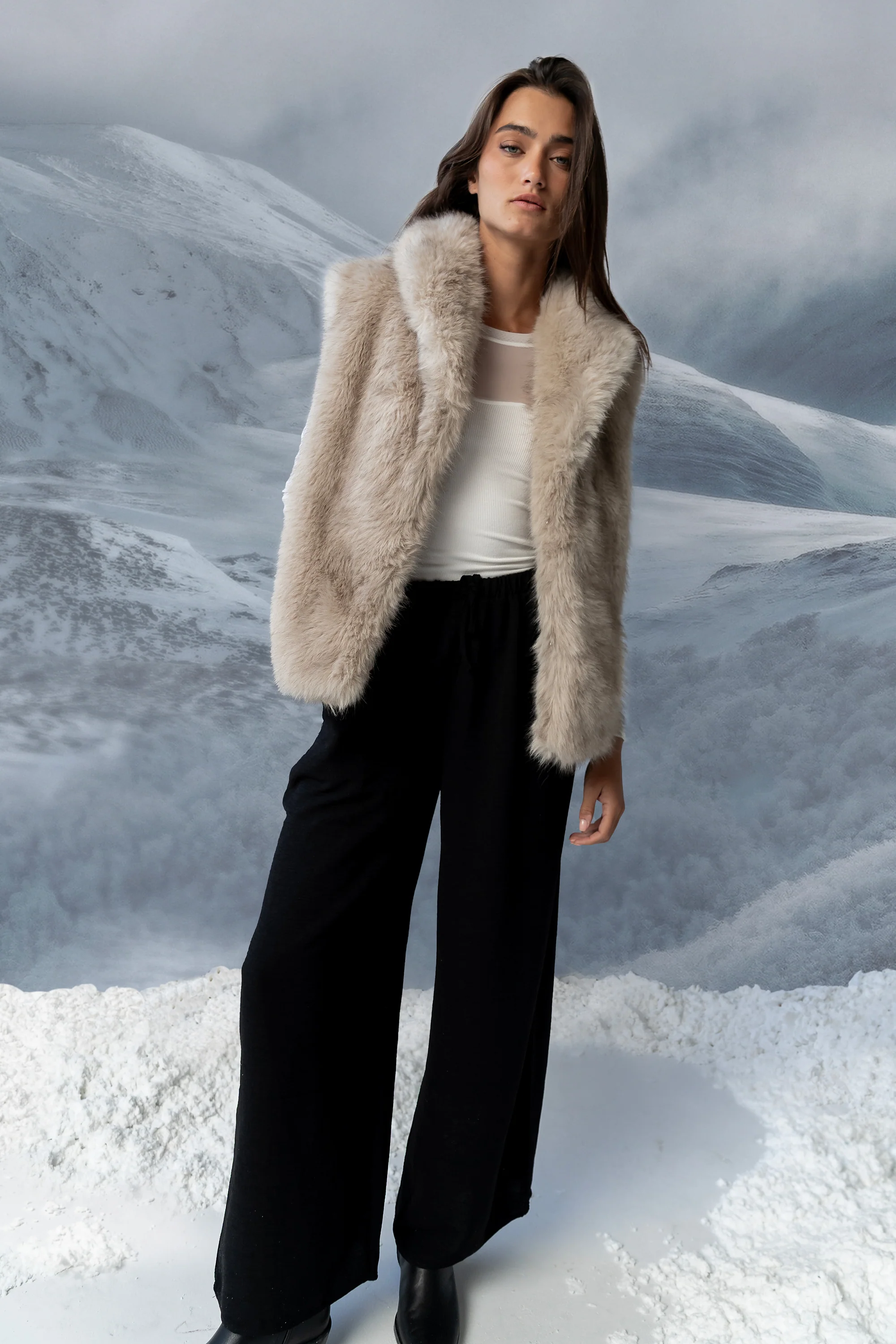 Salma Wide Leg Pants in Black - FINAL SALE - Image 2