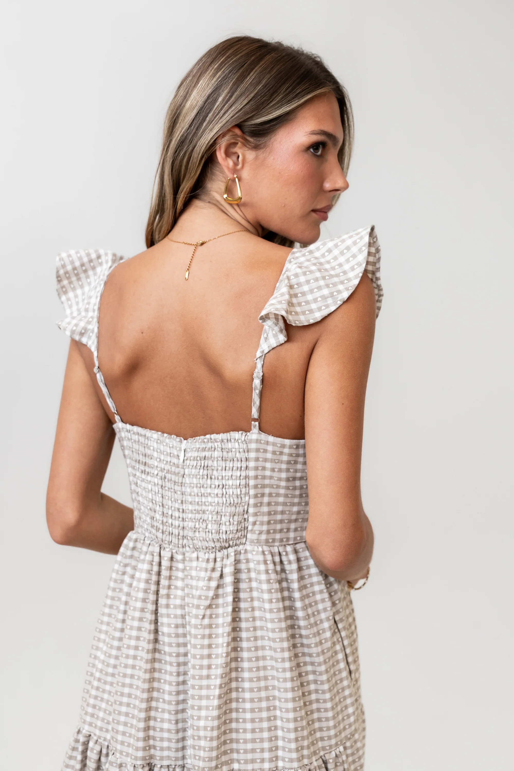 Salome Gingham Maxi Dress - FINAL SALE - Image 4