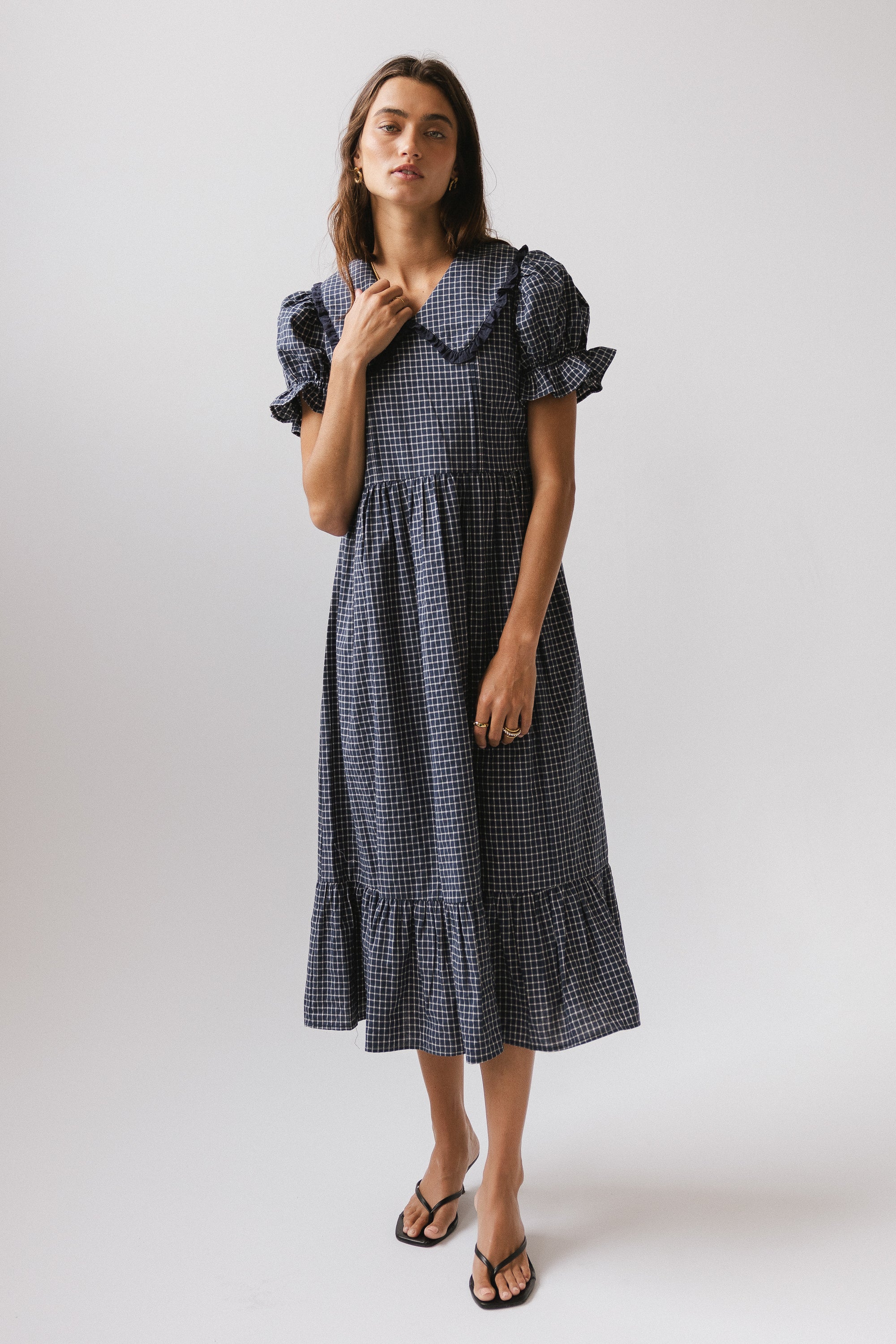 Sammie Plaid Midi Dress - Image 4