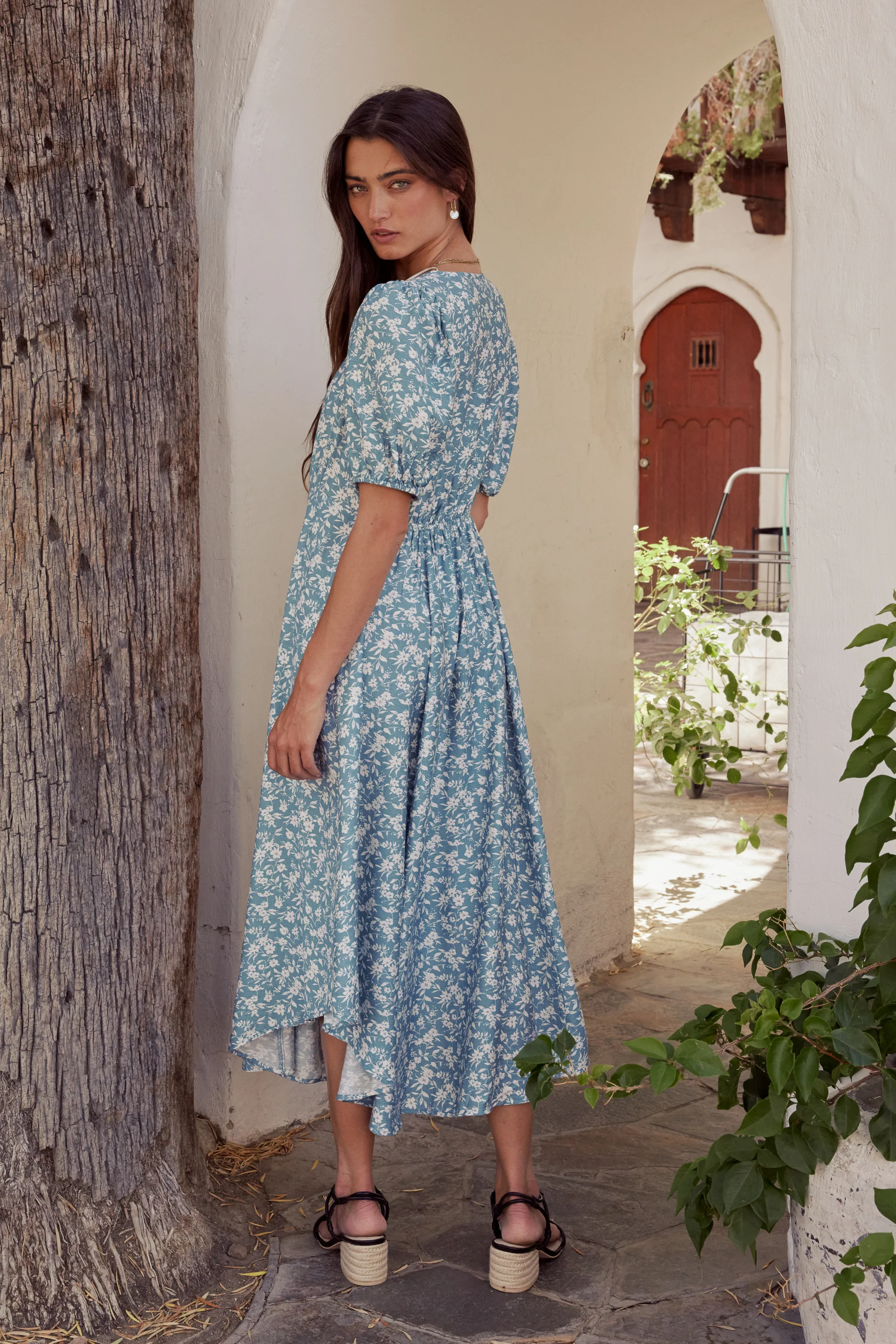 Sandra Button Front Maxi Dress - Image 5