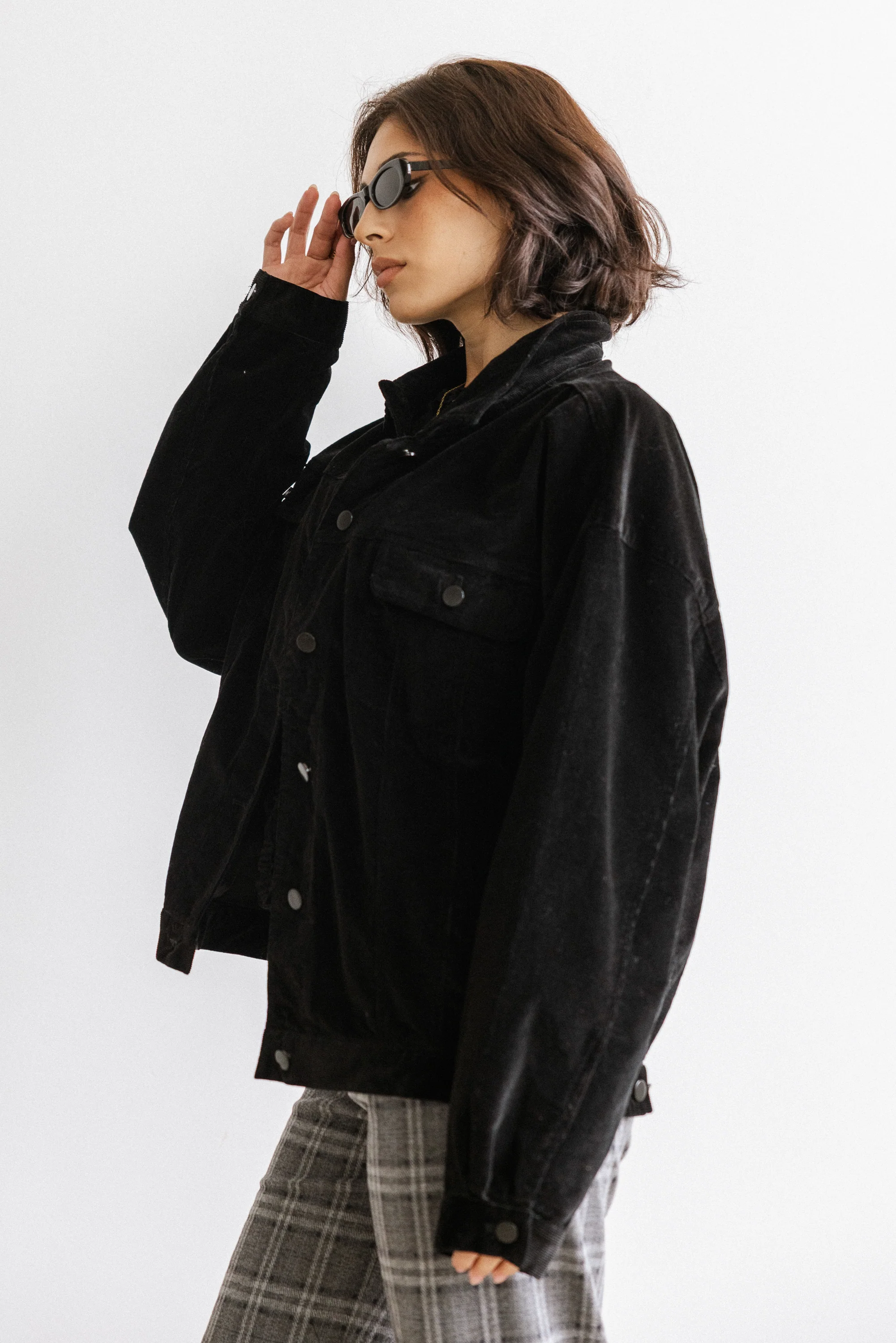 Sarah Corduroy Jacket in Black - FINAL SALE - Image 2