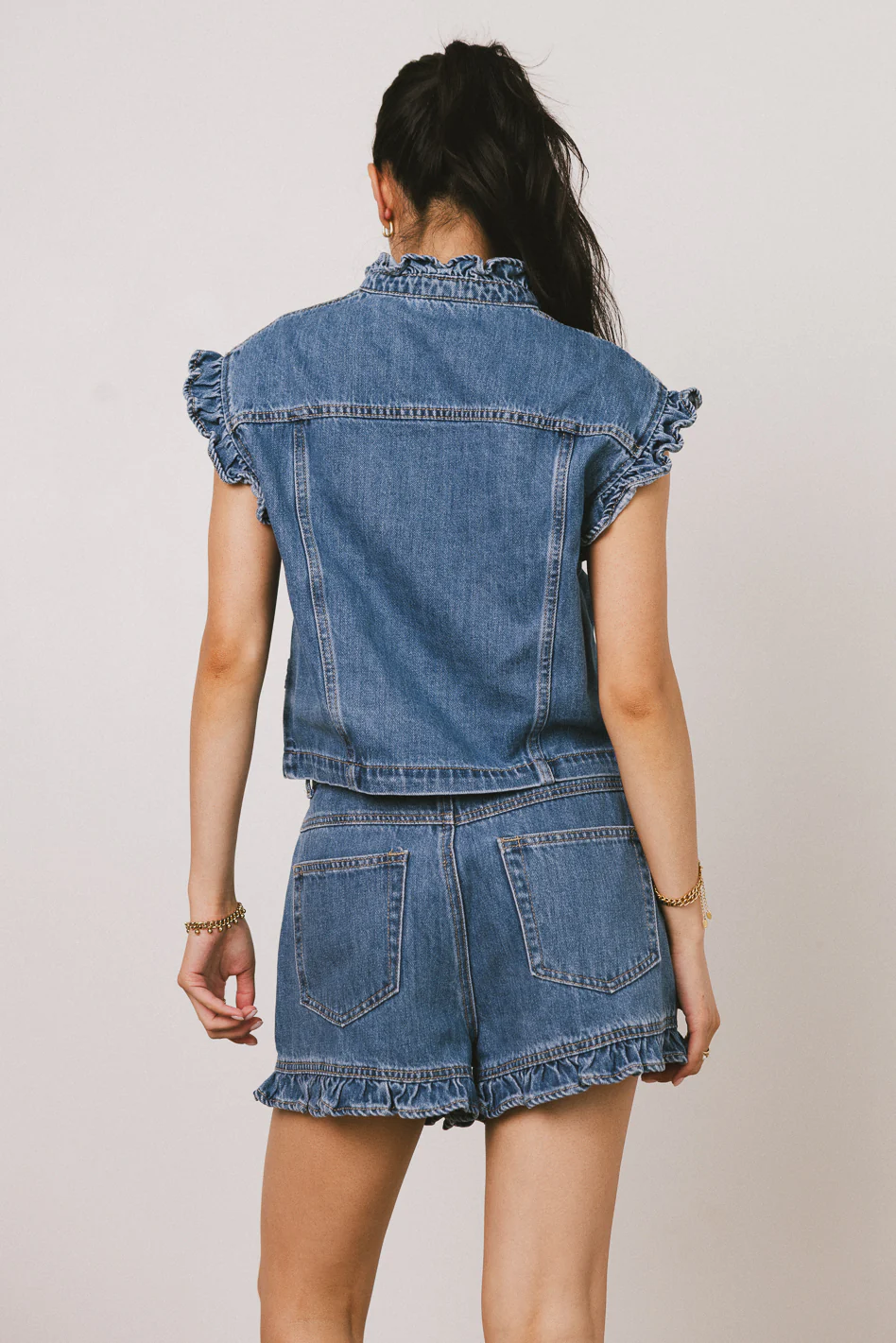 Sasha Ruffled Button Up - FINAL SALE - Image 3