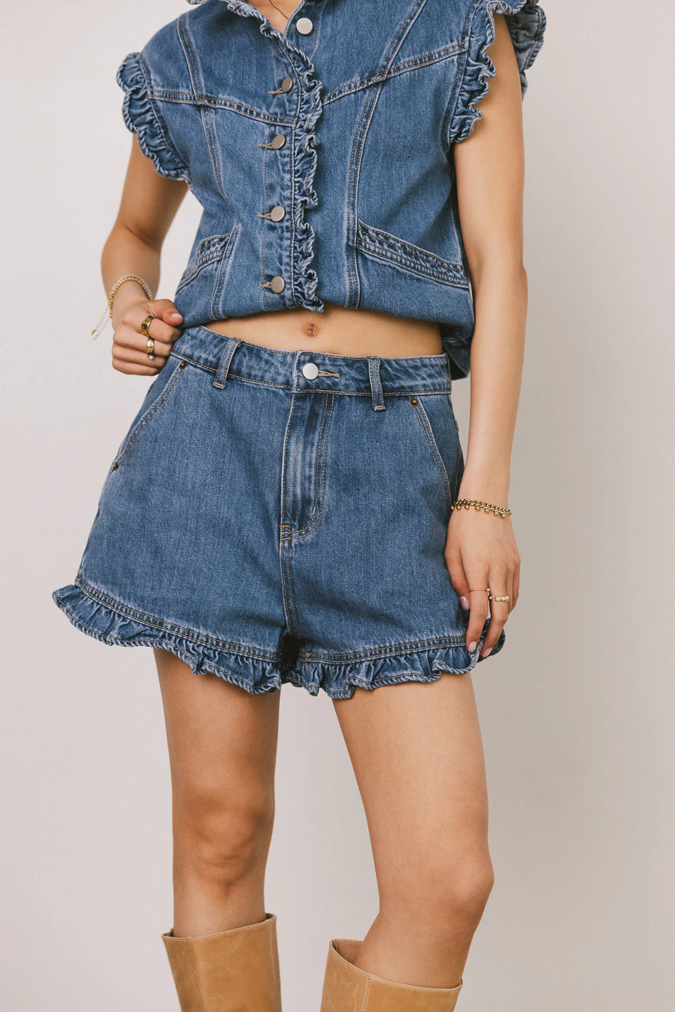 Sasha Ruffled Shorts - FINAL SALE - Image 2