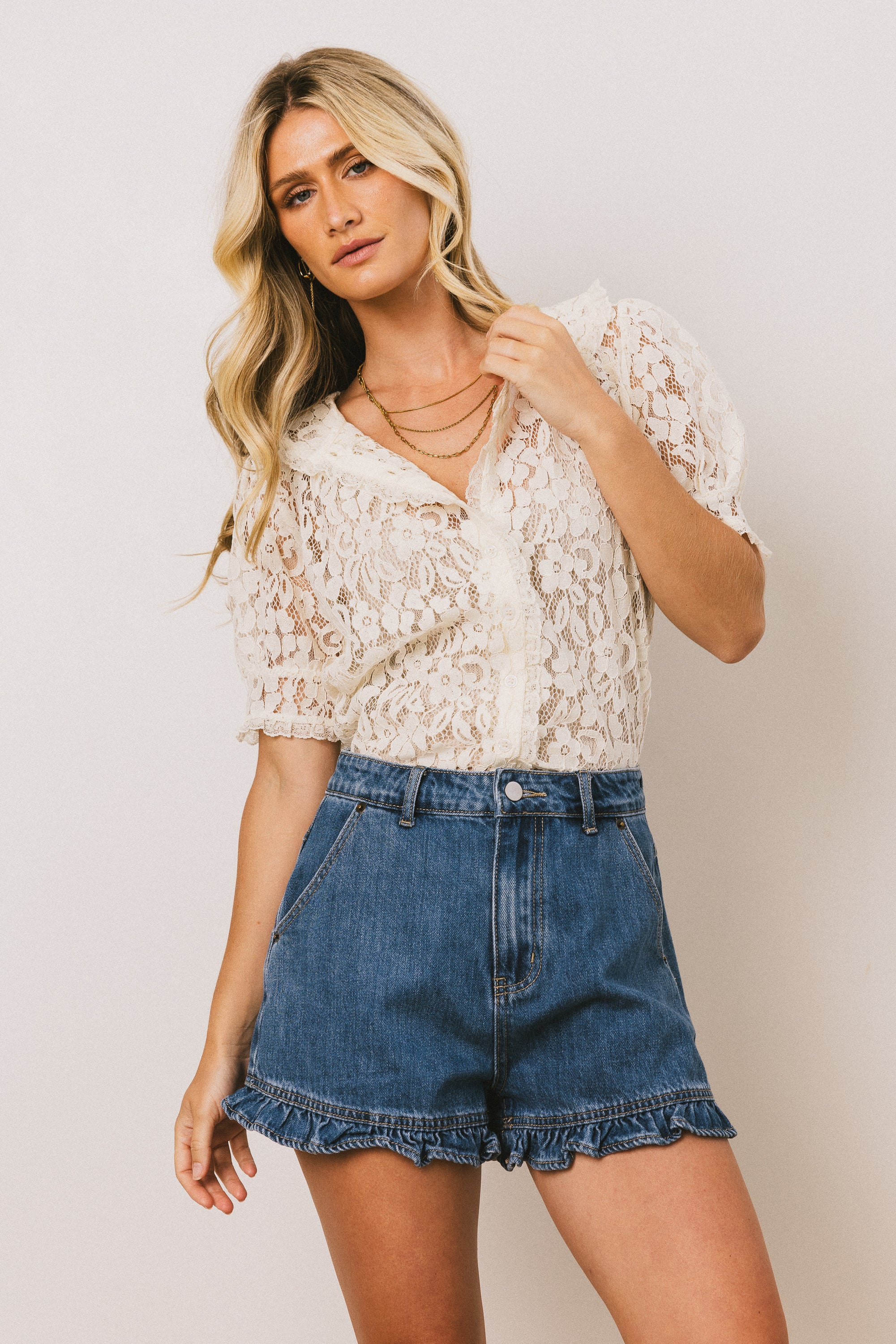 Sasha Ruffled Shorts - FINAL SALE - Image 3