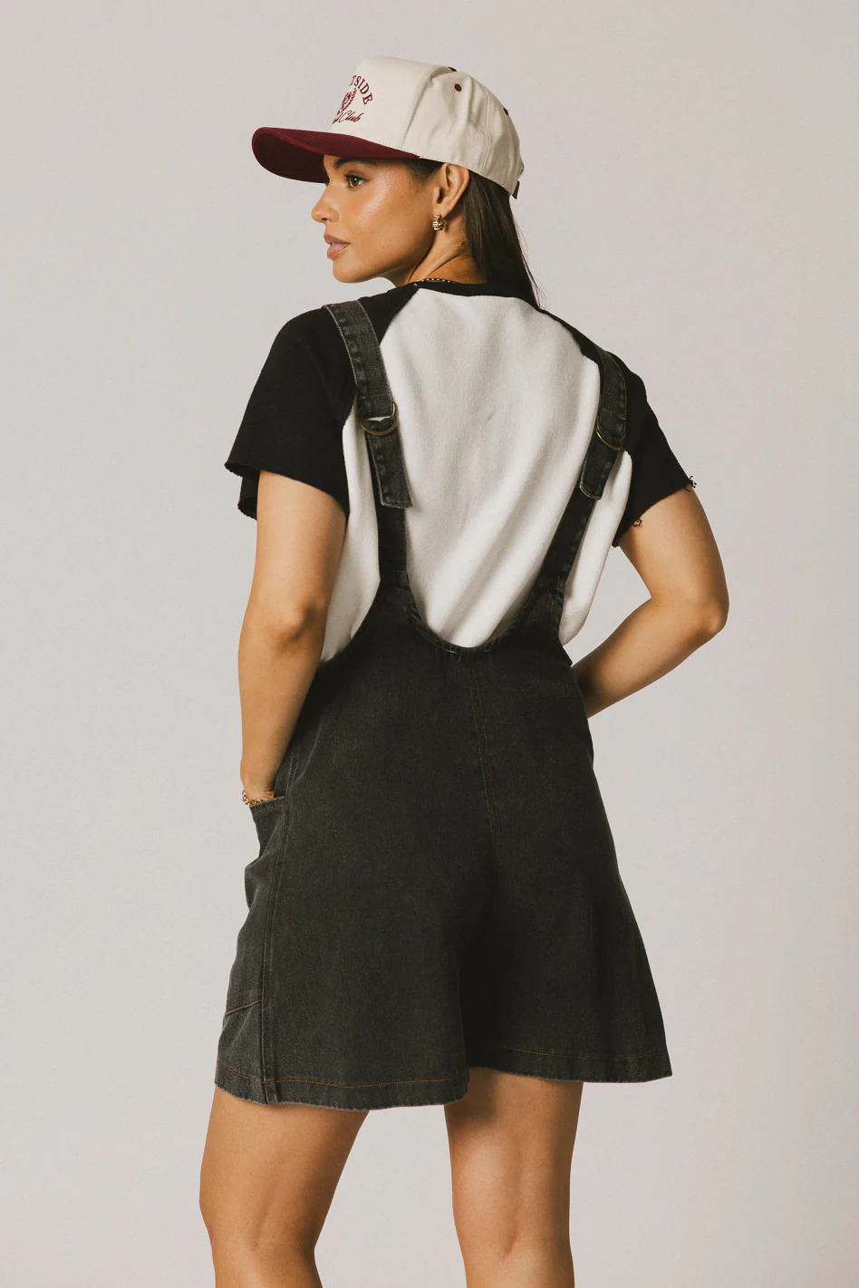 Scottie Denim Overalls in Black - FINAL SALE - Image 9