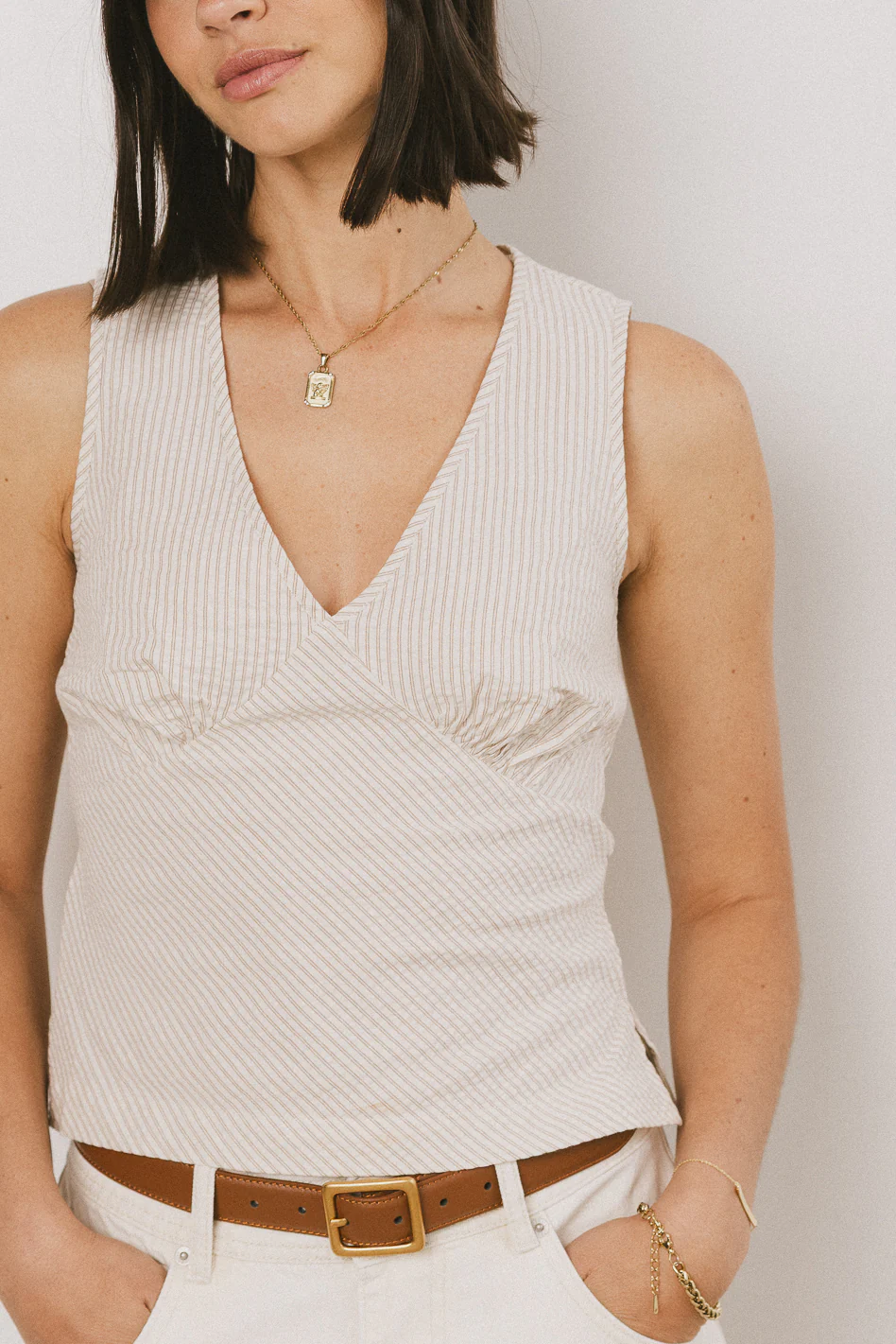 Selah Striped Tank Top - FINAL SALE - Image 4