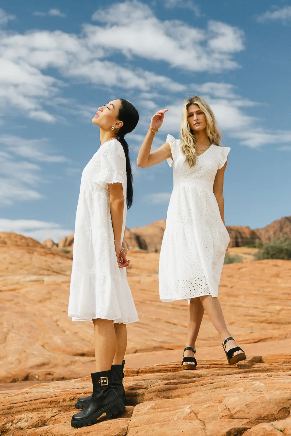 Seraphina Eyelet Midi Dress - FINAL SALE - Image 3