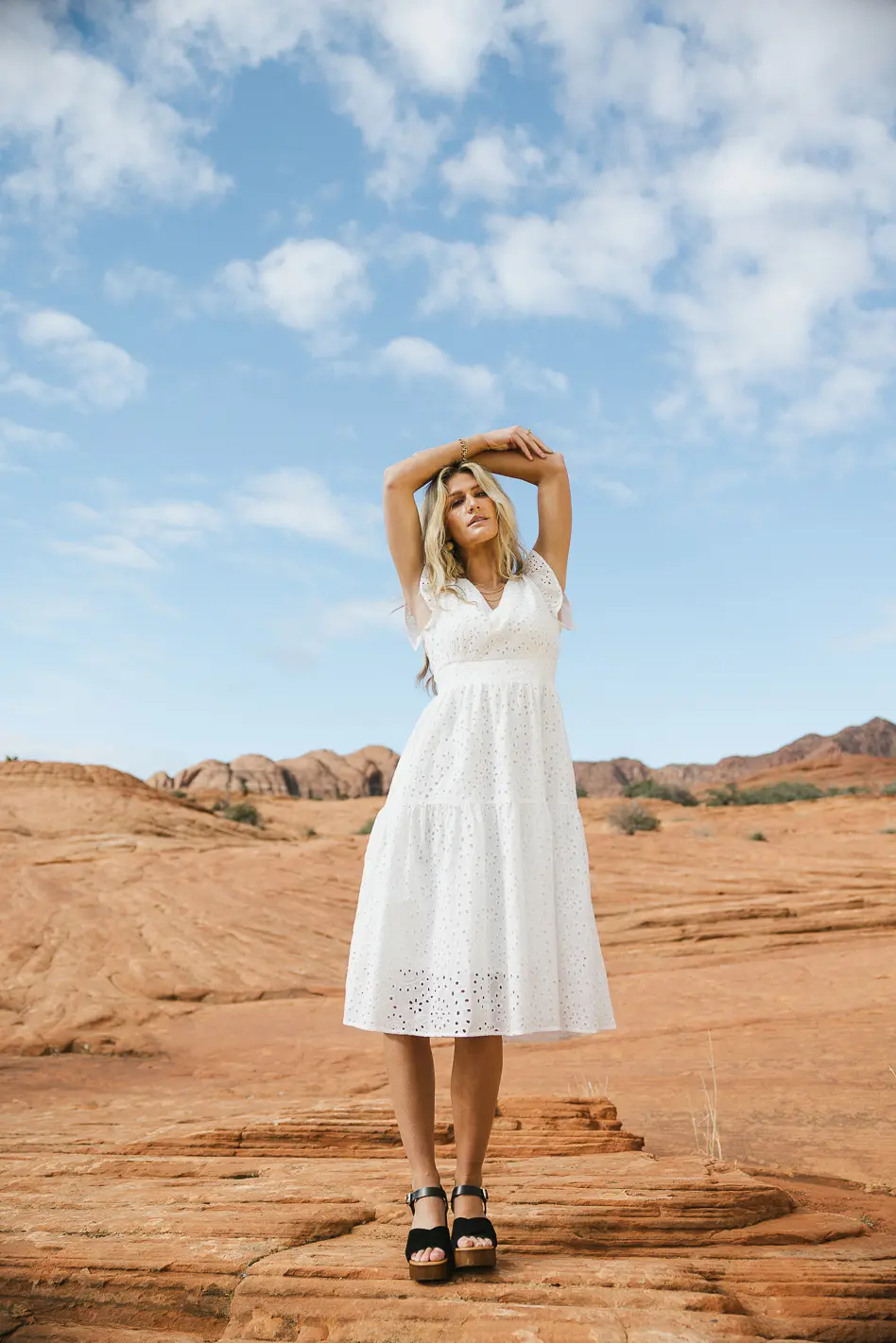 Seraphina Eyelet Midi Dress - FINAL SALE - Image 5