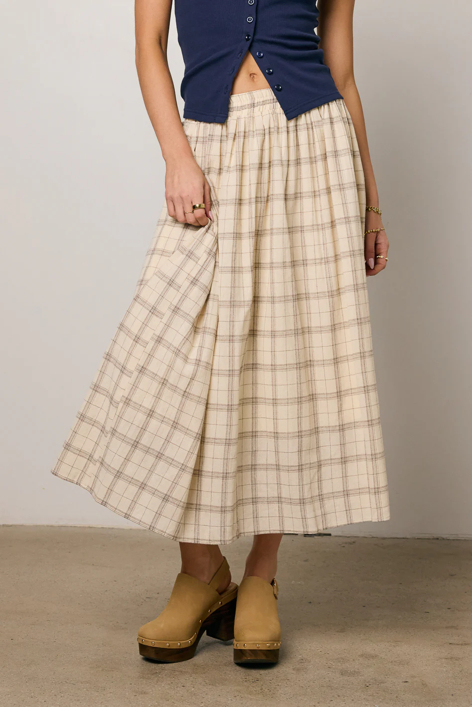 Sharon Plaid Maxi Skirt - FINAL SALE - Image 5